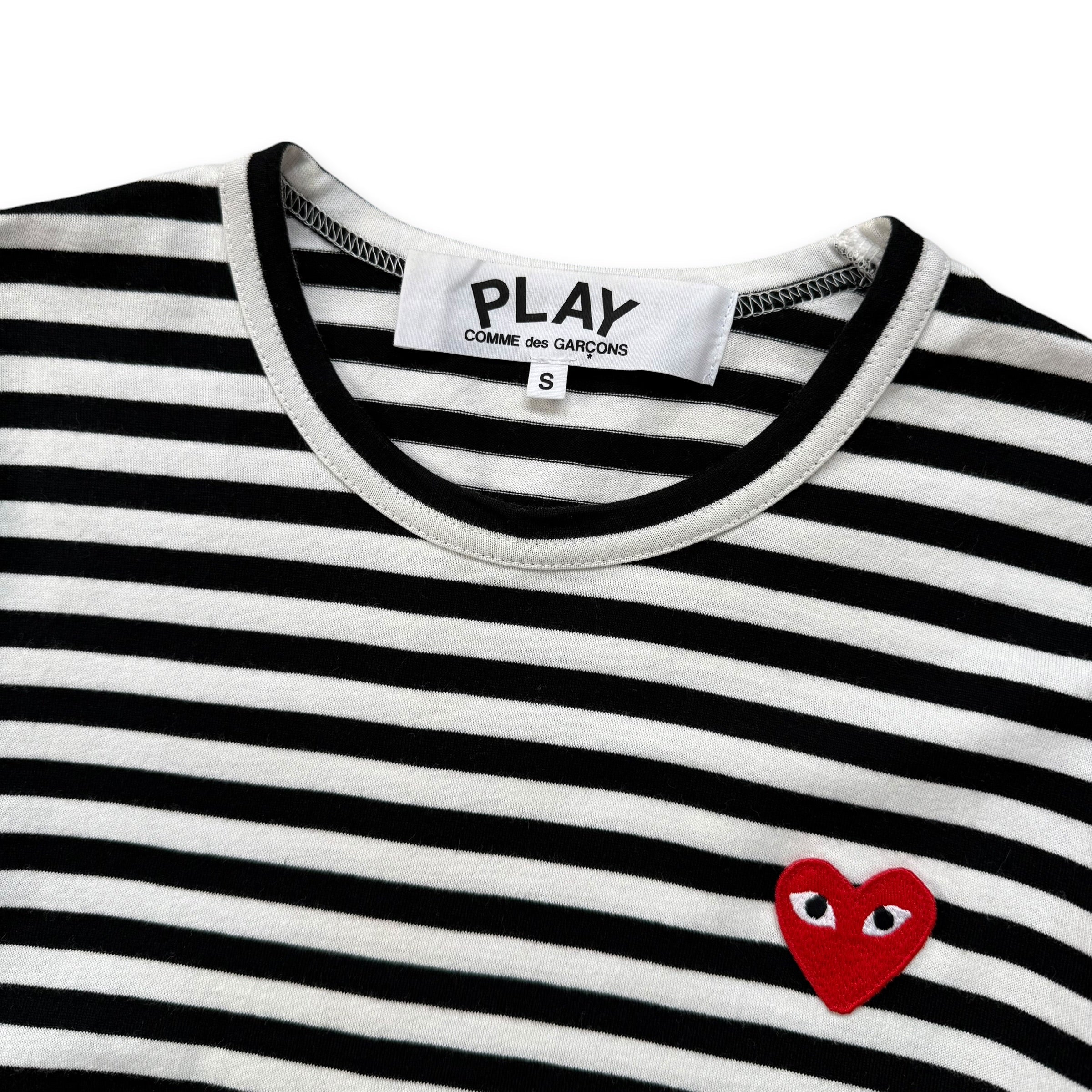 Comme des garçons 2000's horizontal stripe play long sleeve (S)