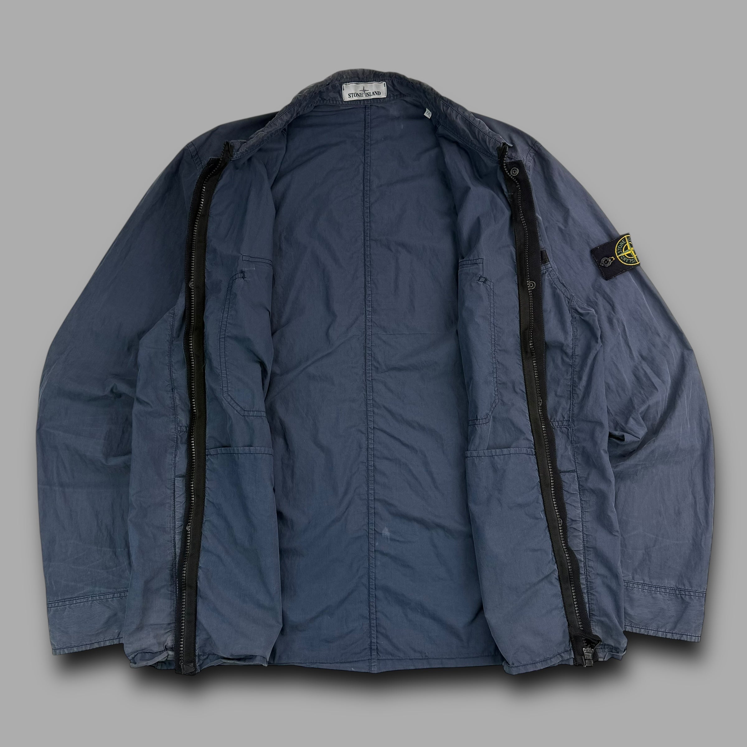 Stone island zip up overshirt (XXL)