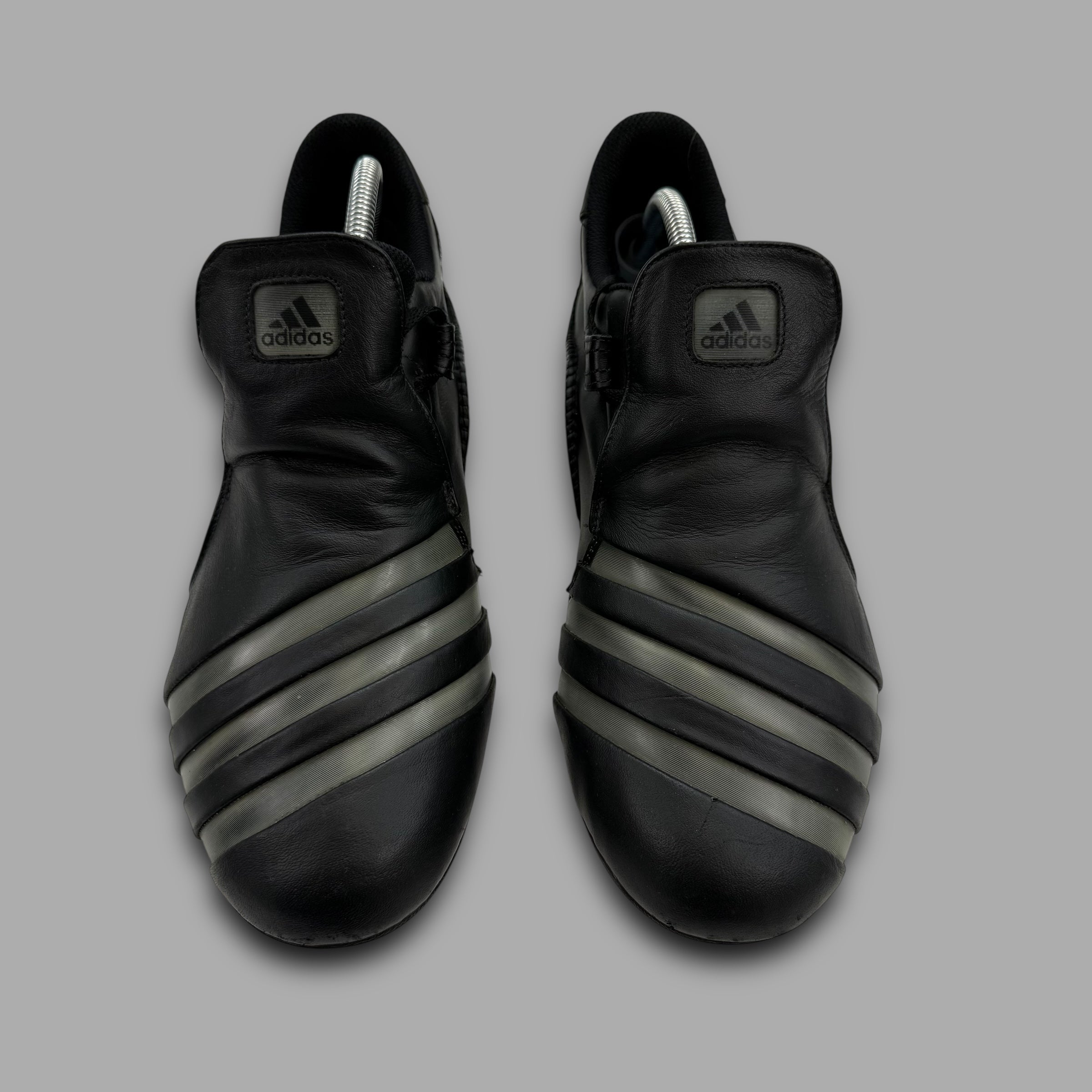 Adidas mactelo 2009 leather 'triple black' slip on (UK10.5)