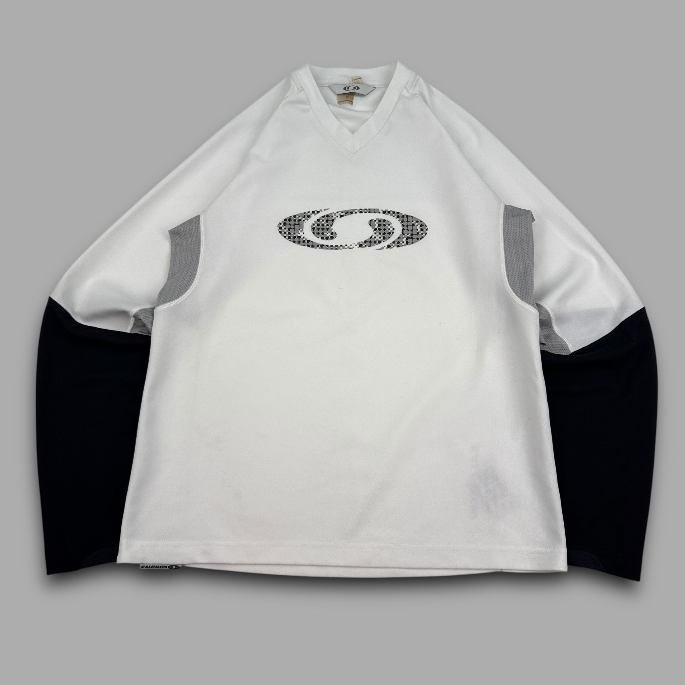 Salomon 2000's technical panelled graphic long sleeve active tee (S)