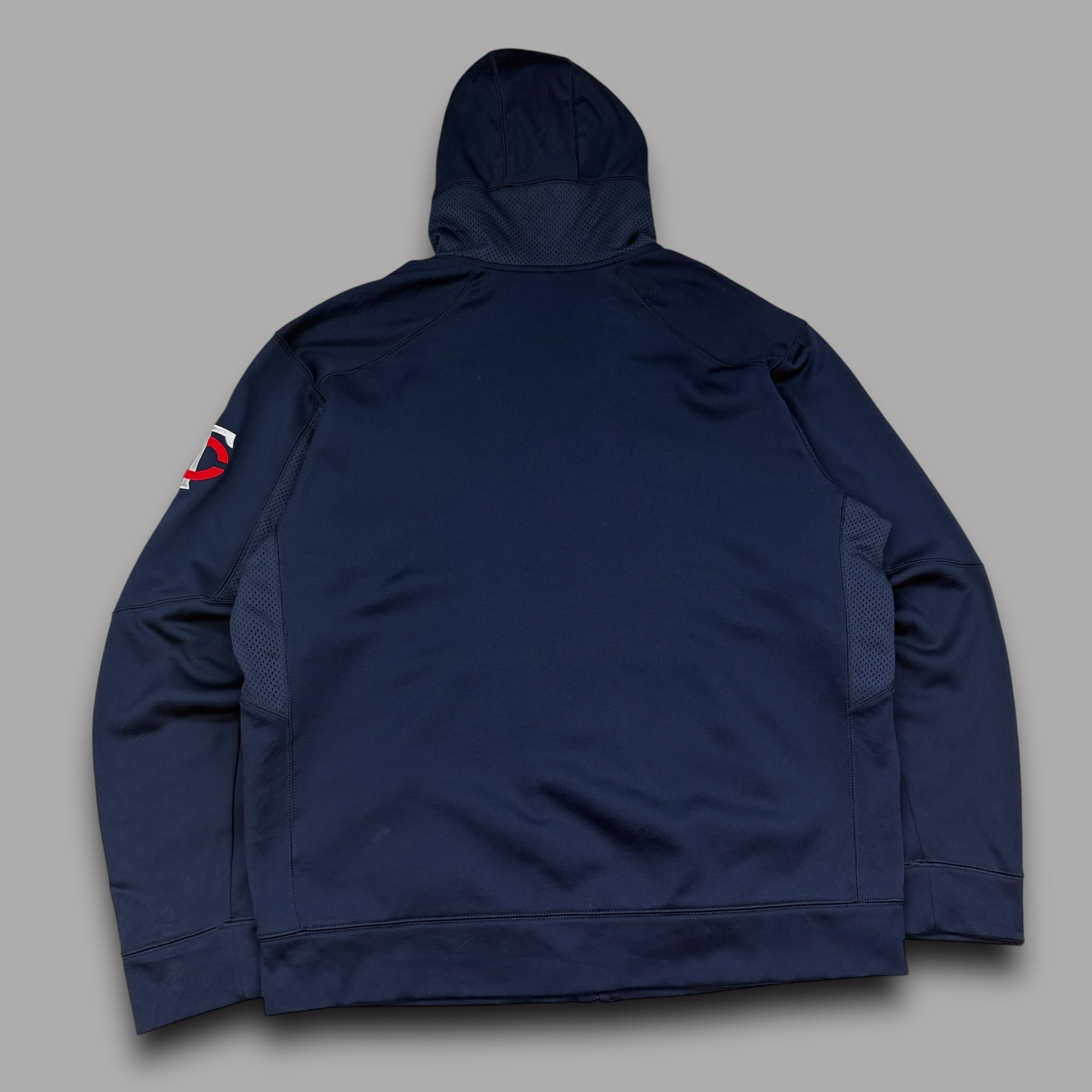 Nike 2000's full zip graphic spellout basketball hoodie (L)