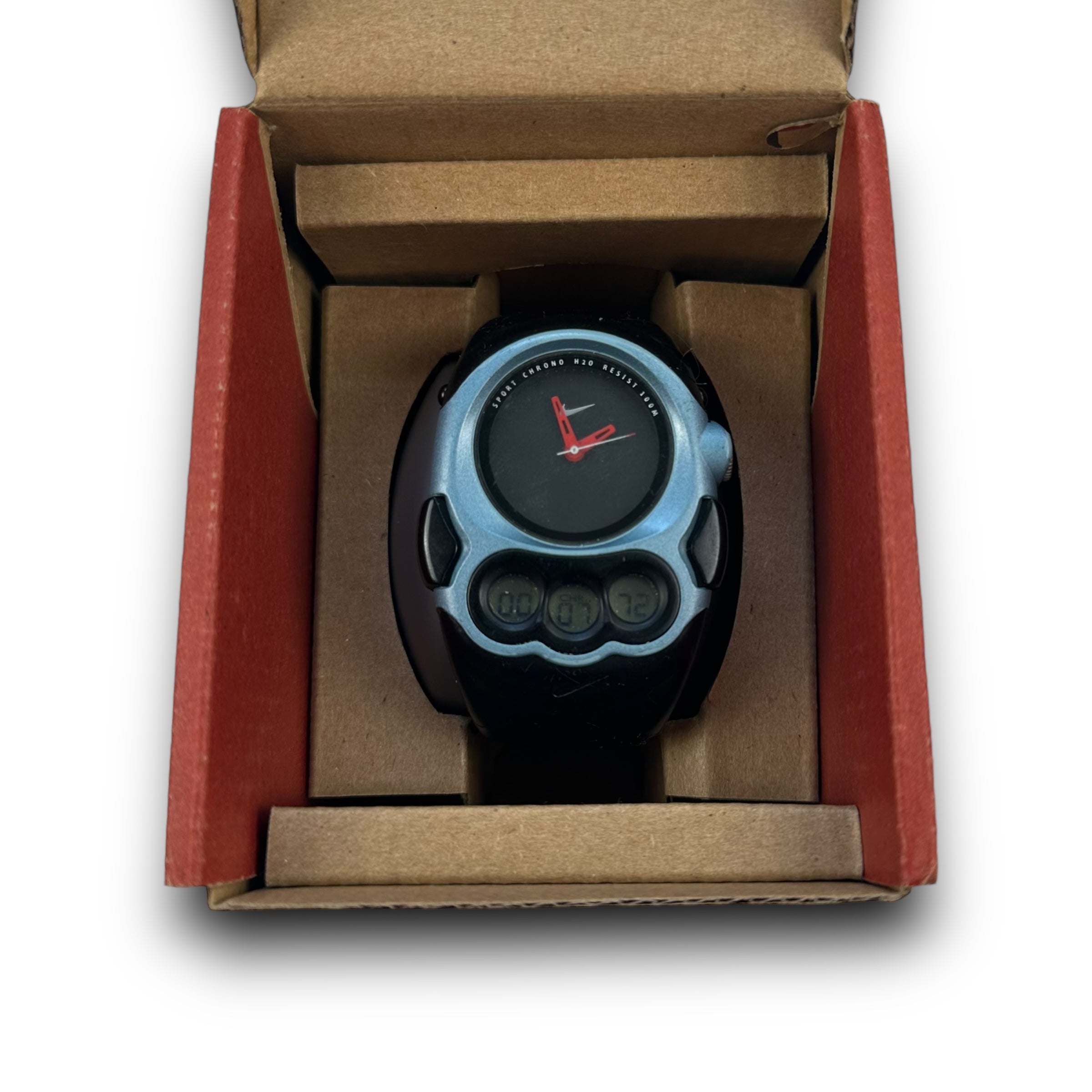 Nike flathead sports chrono watch face (OS)