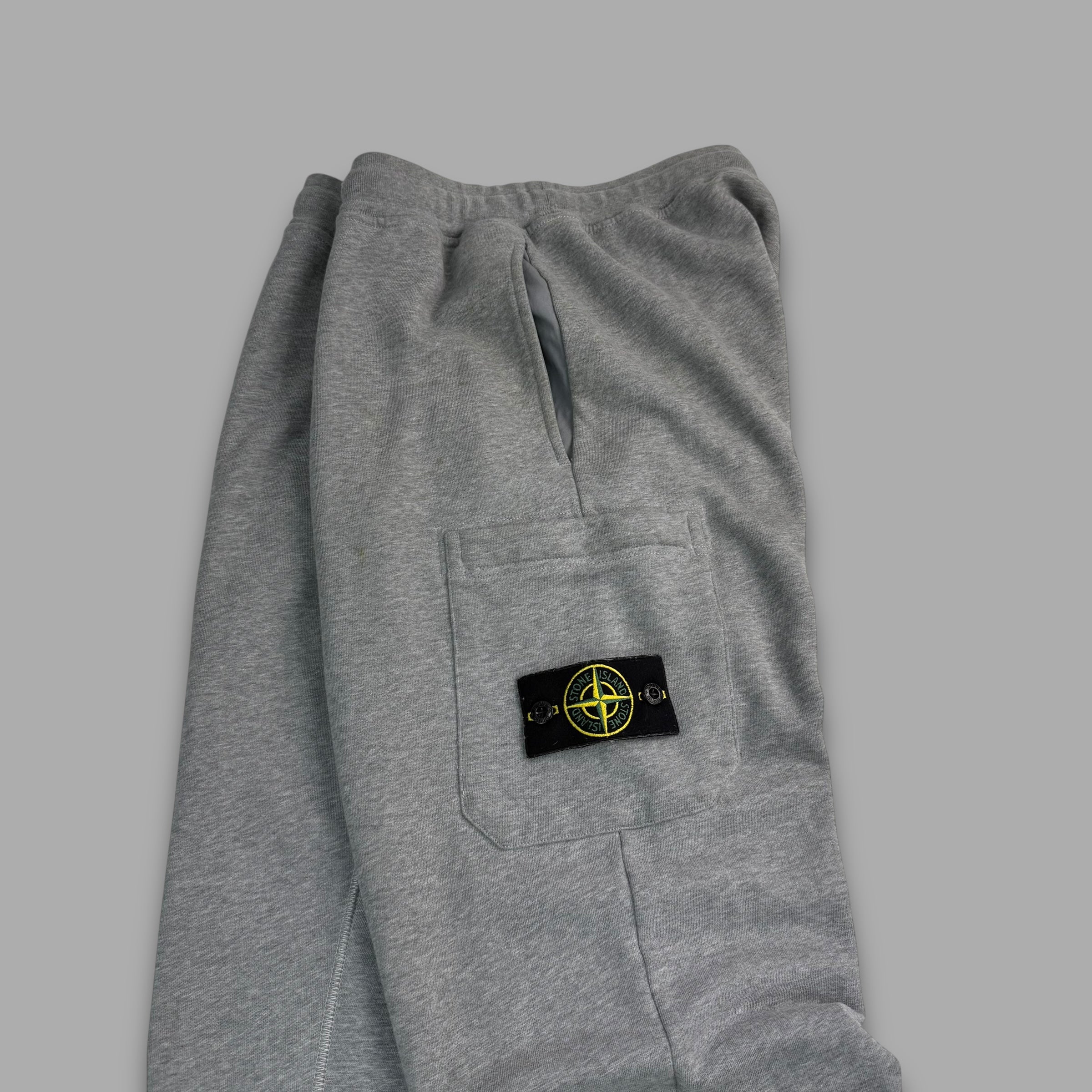 Stone island straight leg grey joggers (S)