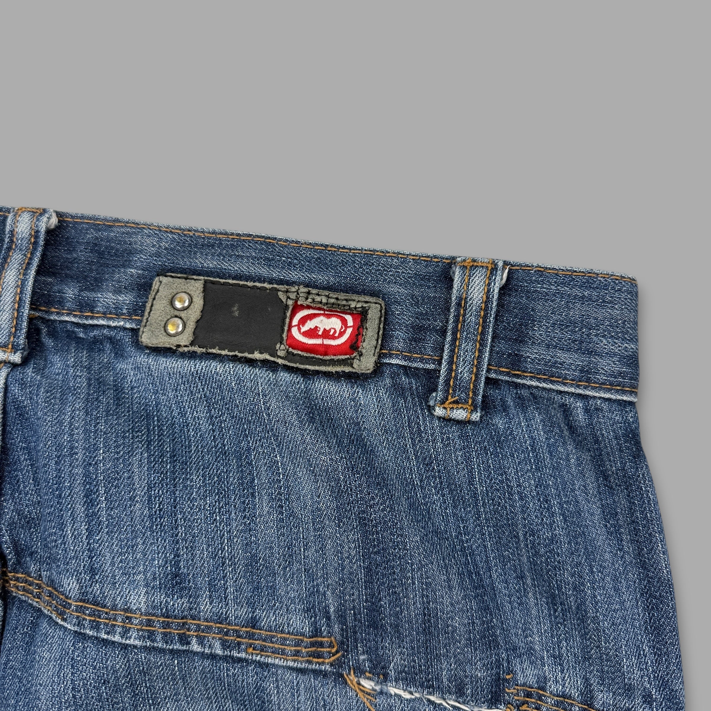 Ecko 2000's baggy denim carpenter style trousers (M-L)