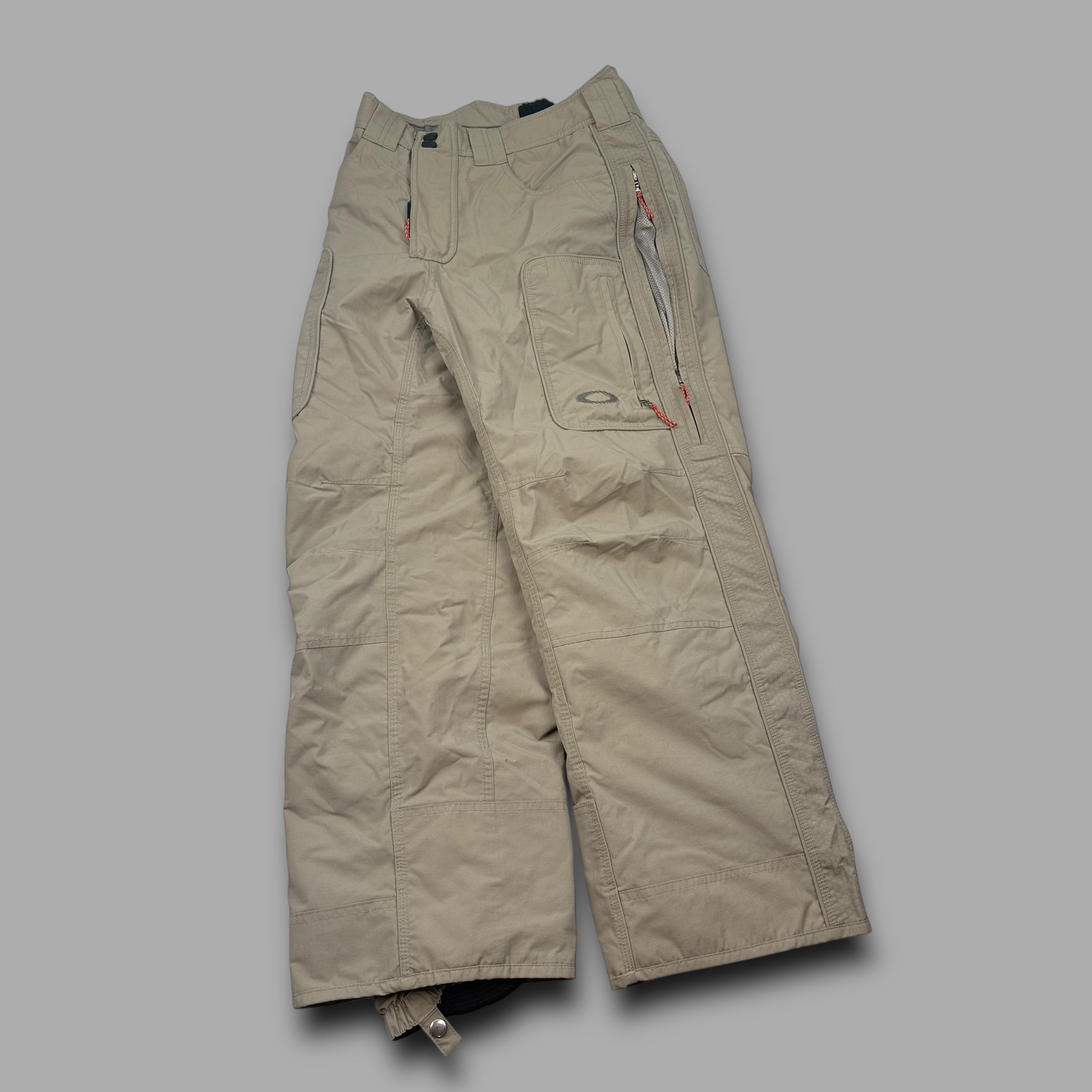 Oakley software 2000's technical baggy wide leg contrast stitch ski sallopettes (S)