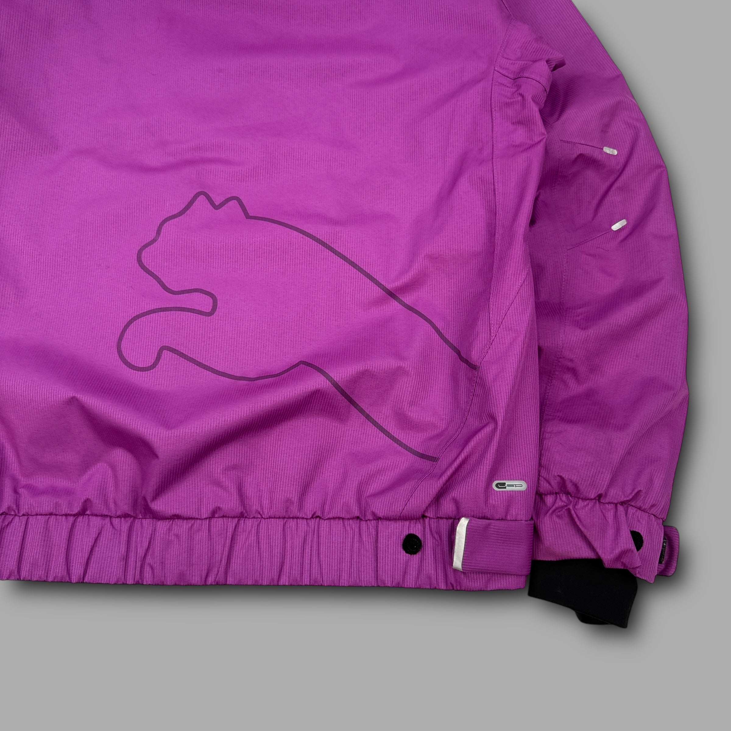 Puma 2000's technical asymmetrical zip softshell balaclava jacket (M) wms