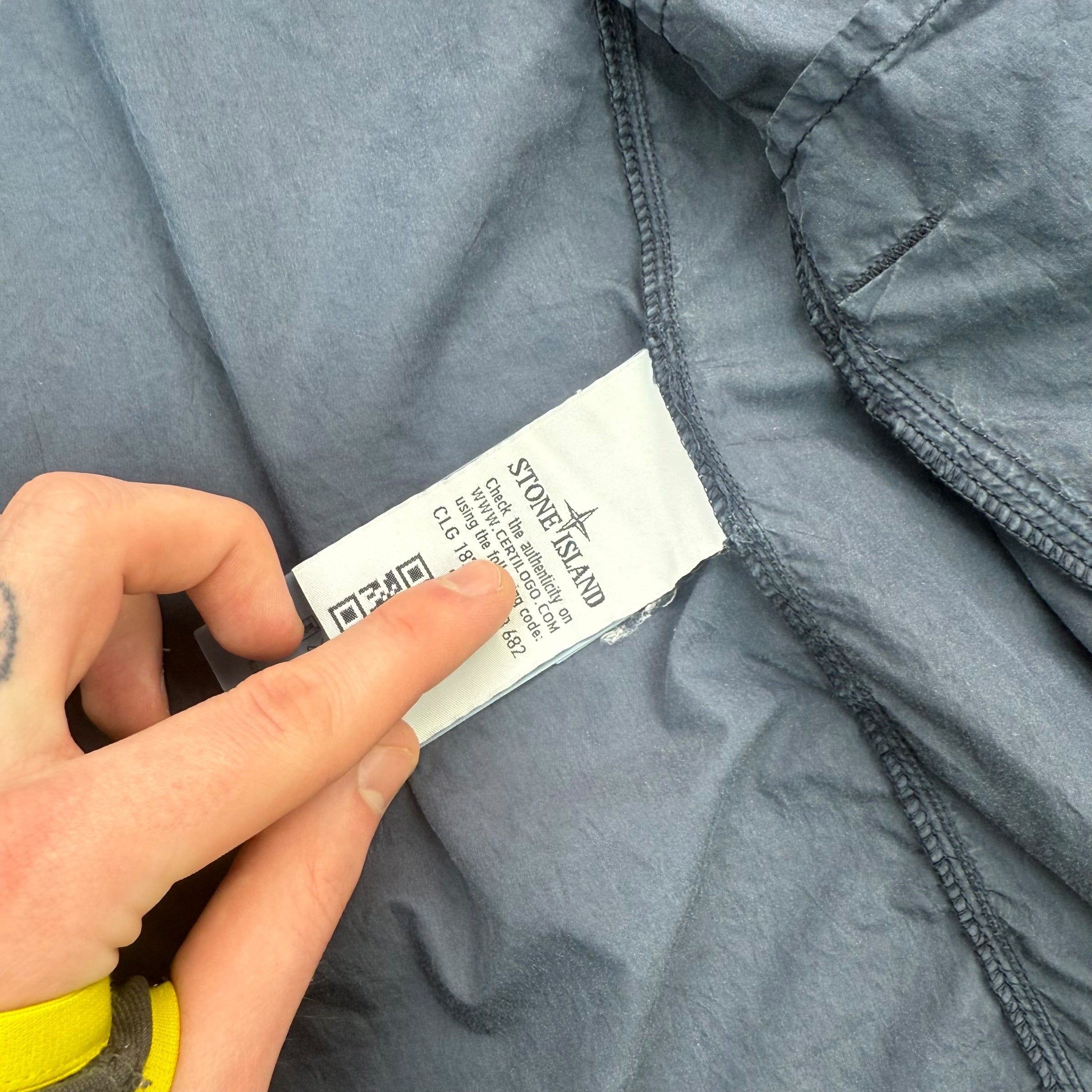 Stone island zip up overshirt (XXL)