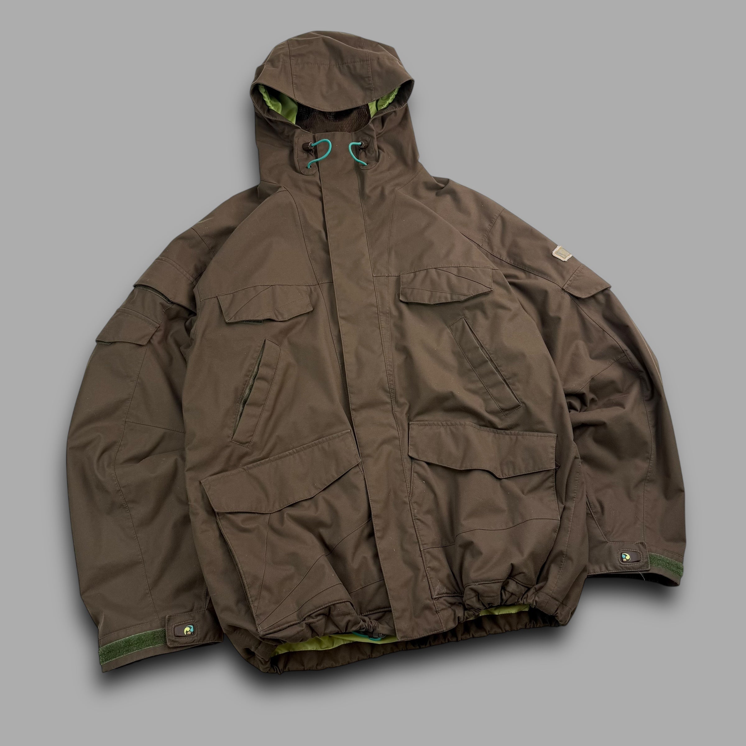 Burton ronin 2000's technical multi-pocket shell jacket (M)