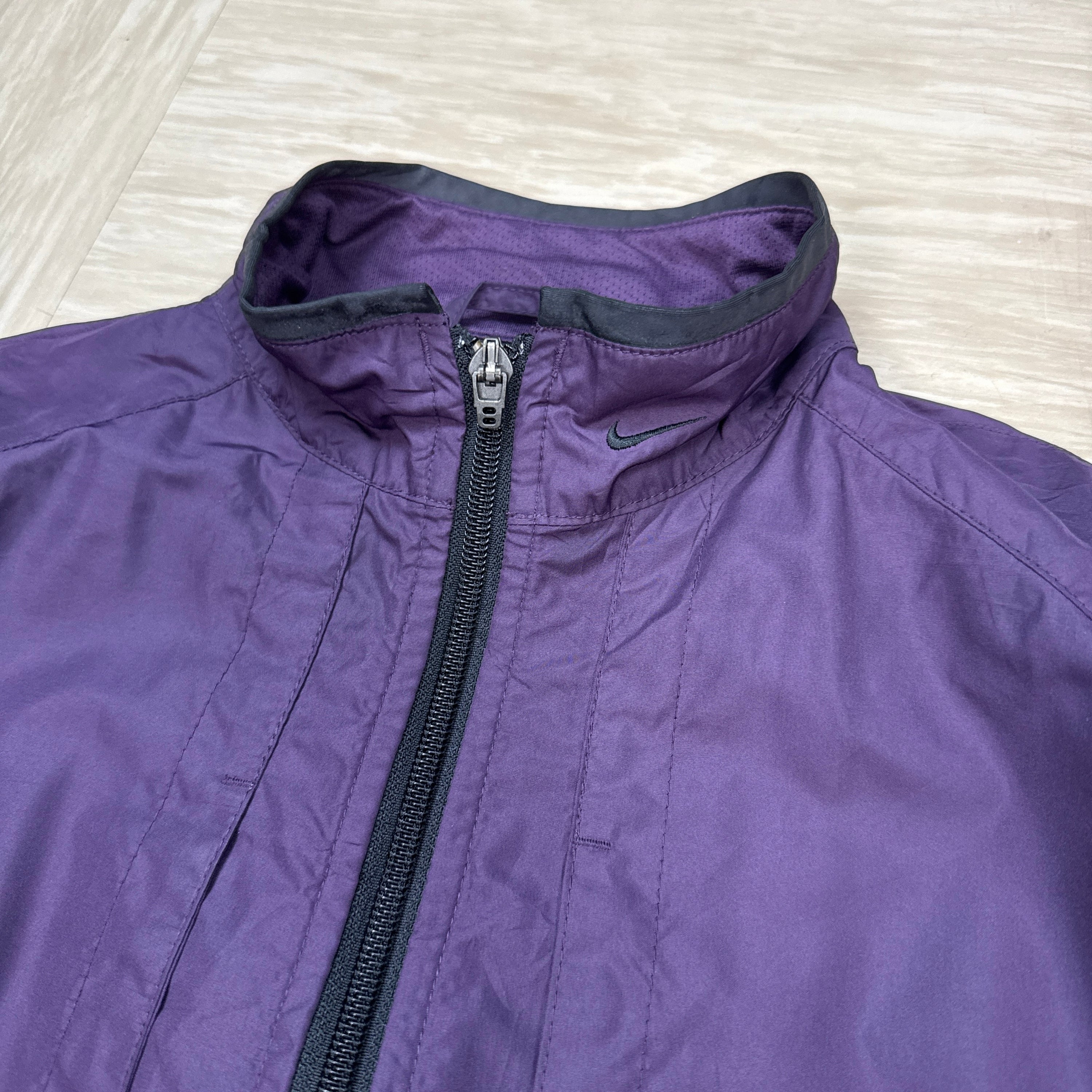 Nike 2000's technical butterfly hidden pocket track jacket (S)