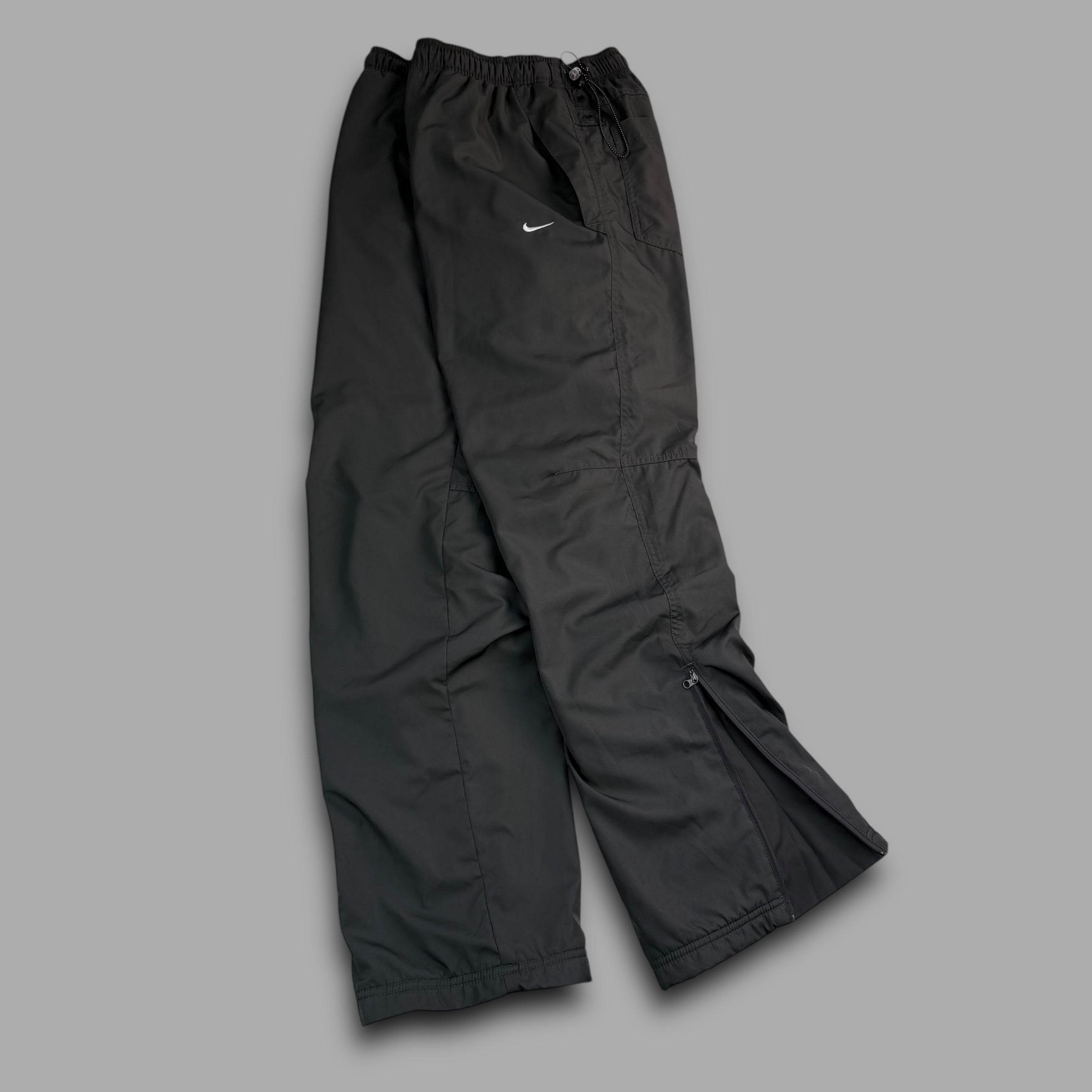 Nike 2000's baggy fleece lined uncuffed track bottoms (S)