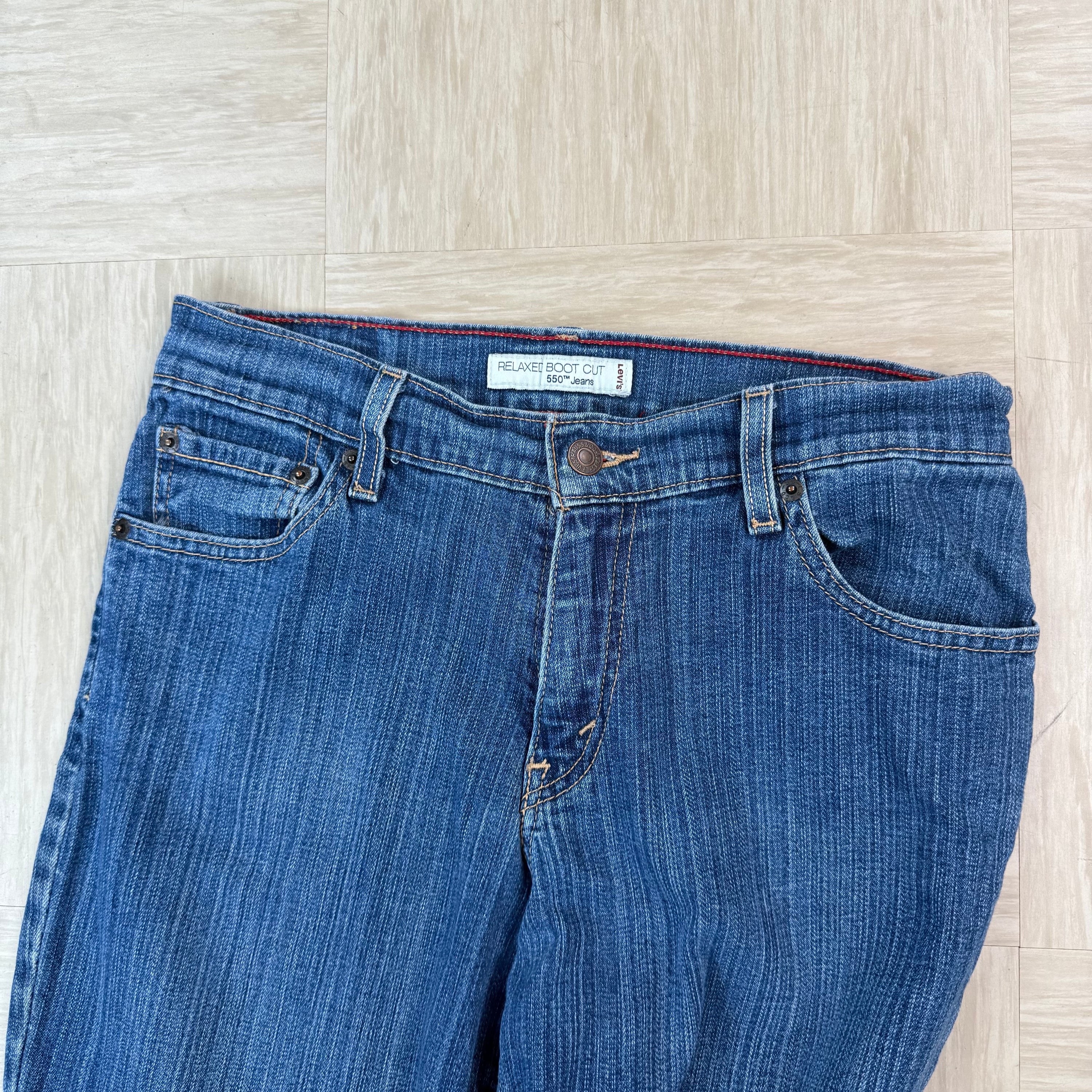 Levi's 550 2000's relaxed bootcut denim jeans (S)