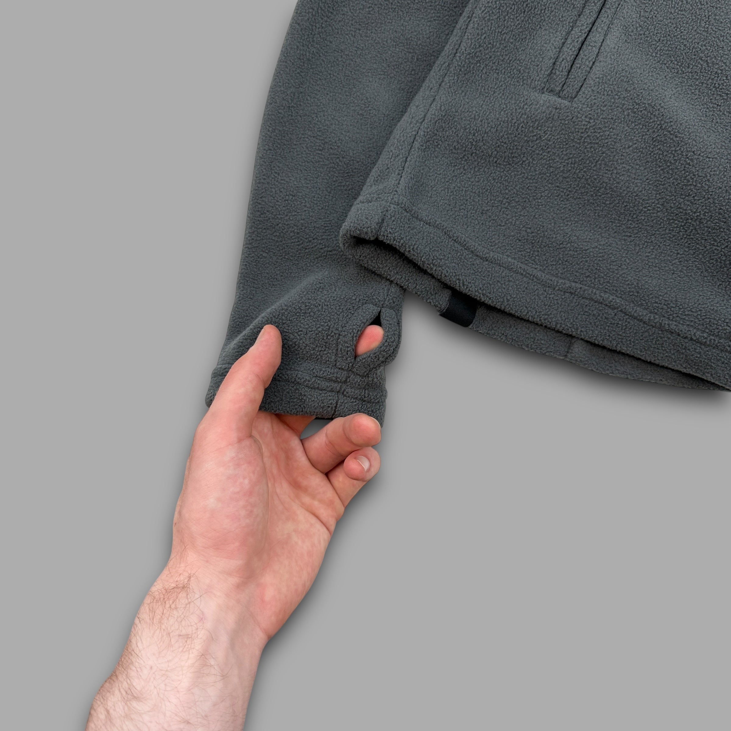 Bench 2000's technical asymmetrical zip fleece jacket (M)