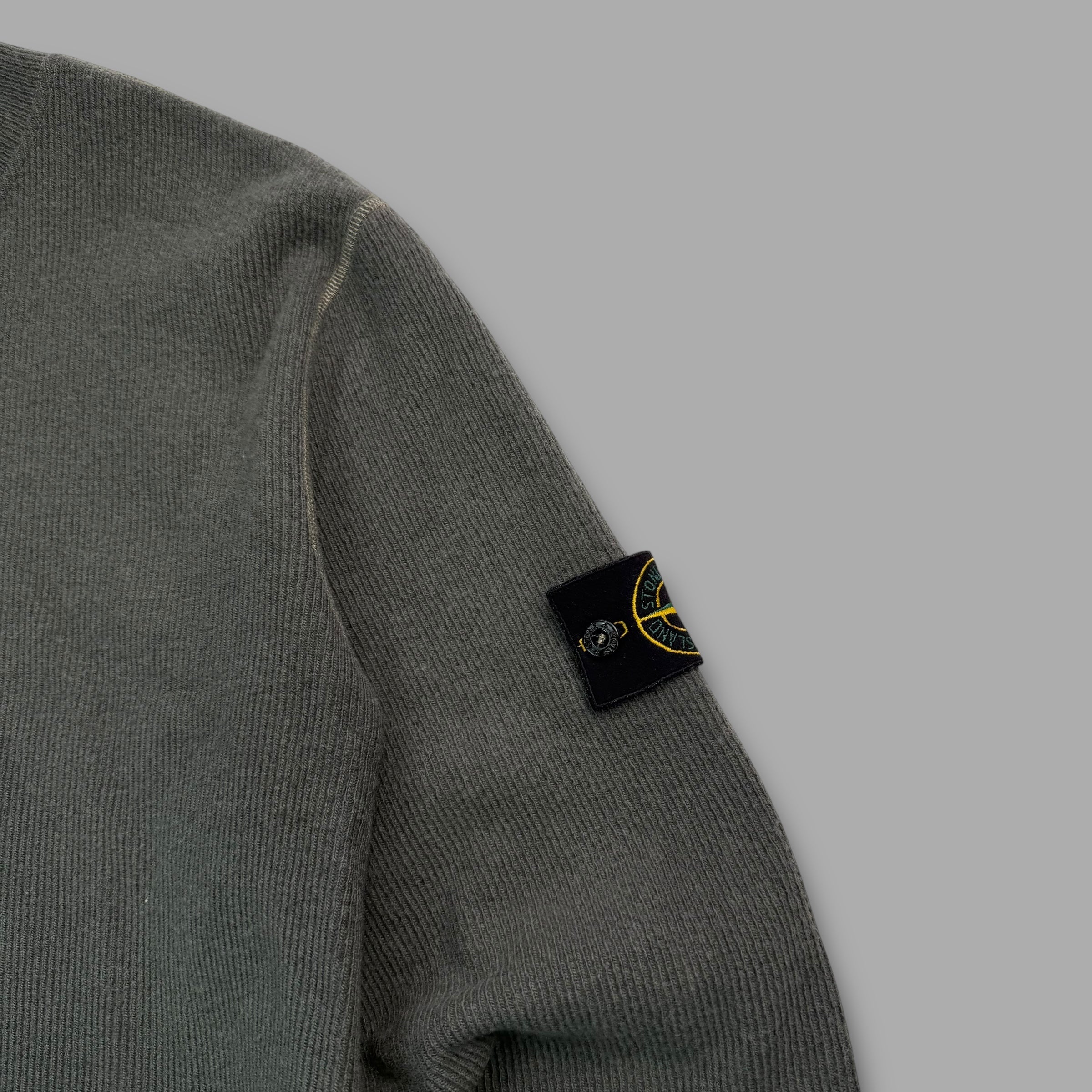 Stone island 2003 wool knit sweatshirt (L)