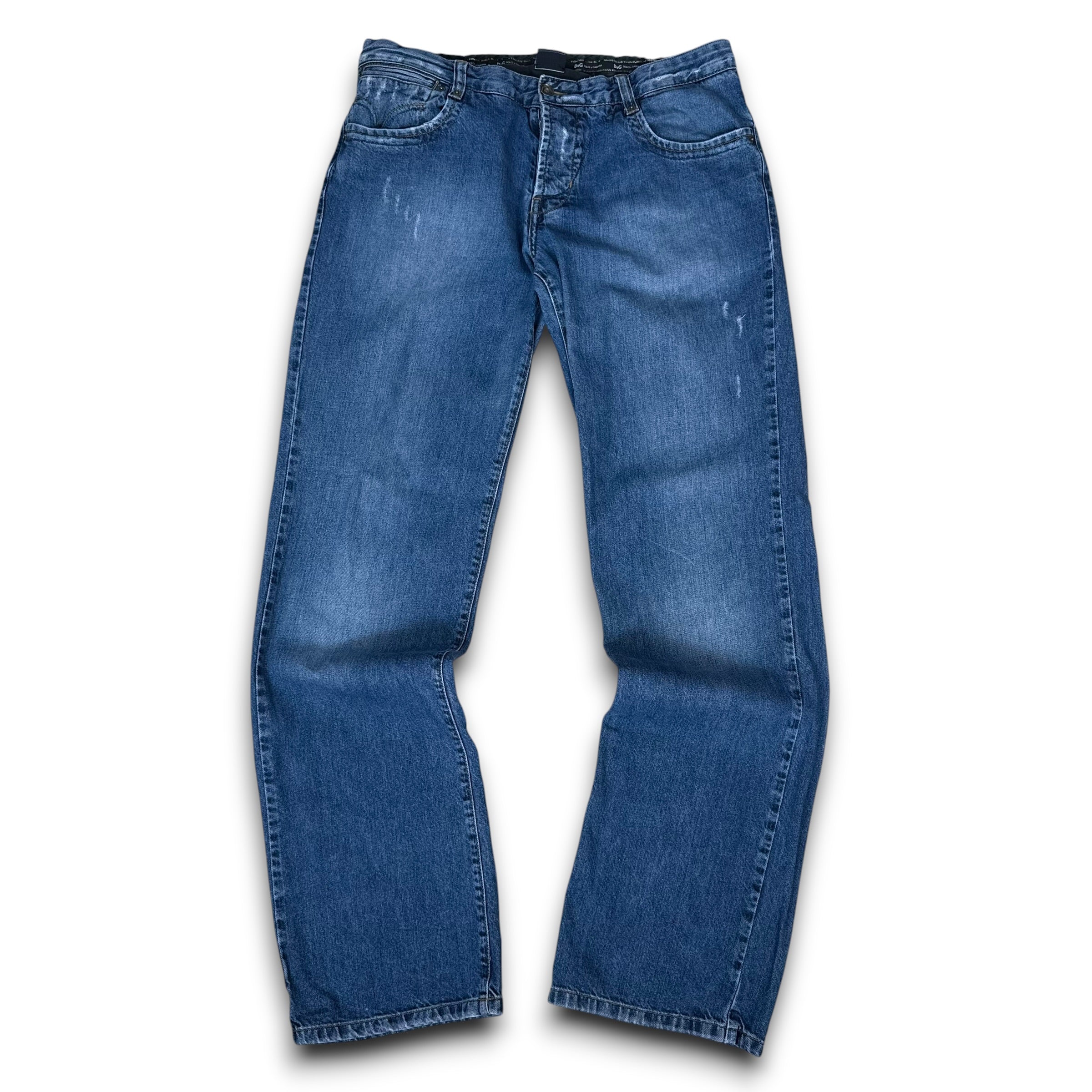 Dolce and gabbana 2000's low rise baggy straight leg denim jeans (M-L)