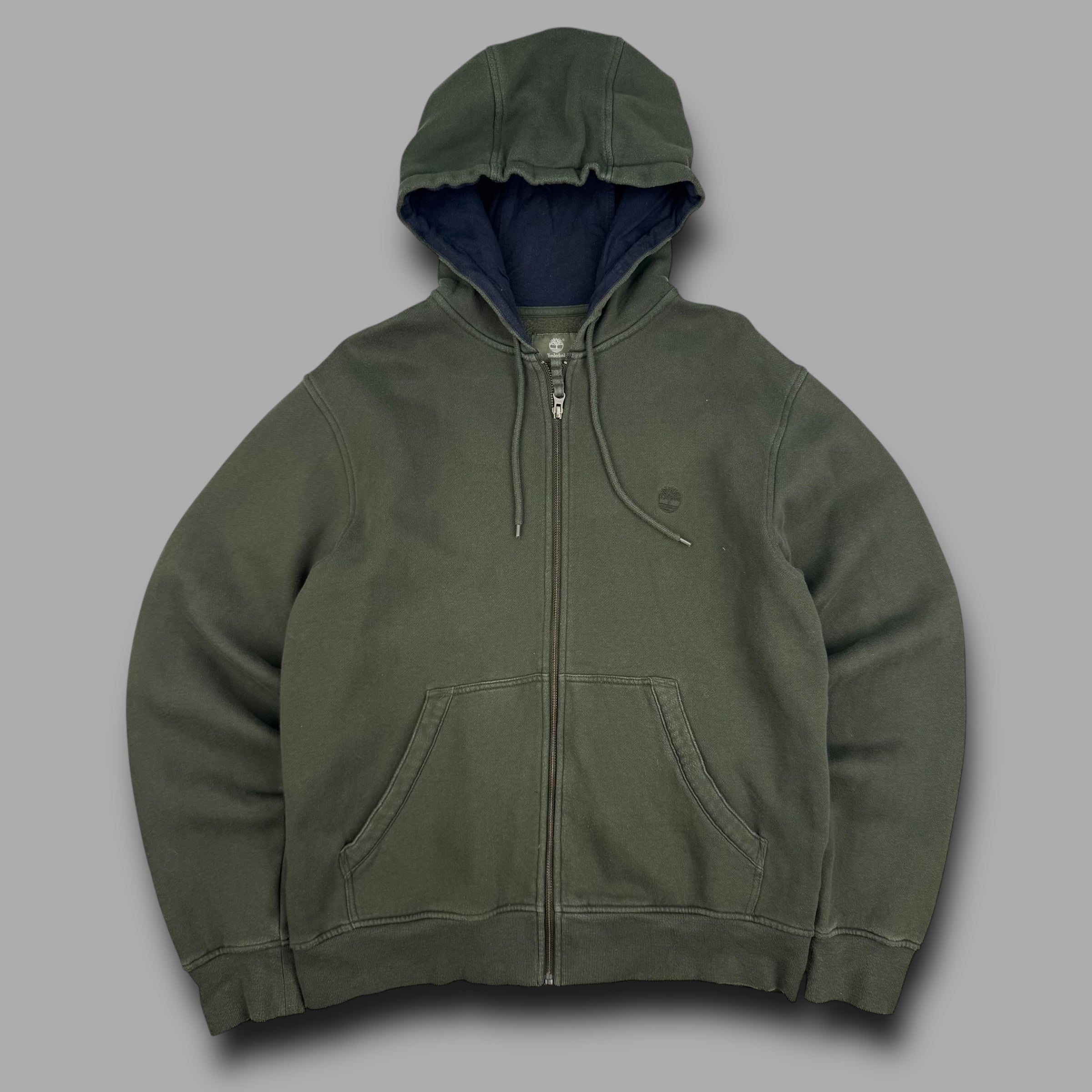 Timberland 2013 zip up embroidered hoodie (L)