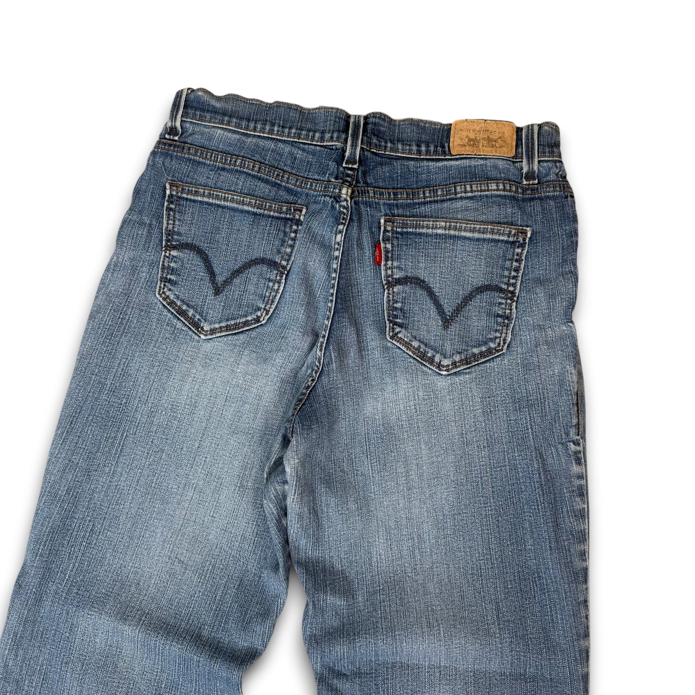 Levi's 548 2000's perfectly slimming relaxed flare denim jeans (S)