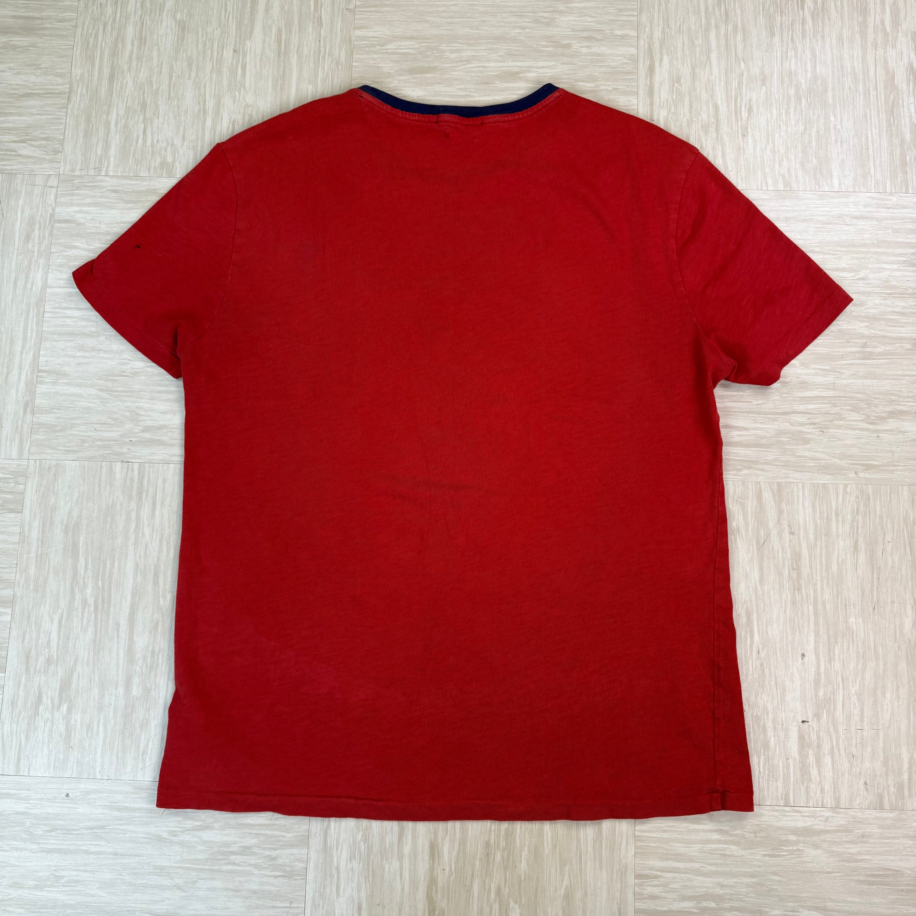 Ralph Lauren 2000's embroidered USA flag graphic tee (L)