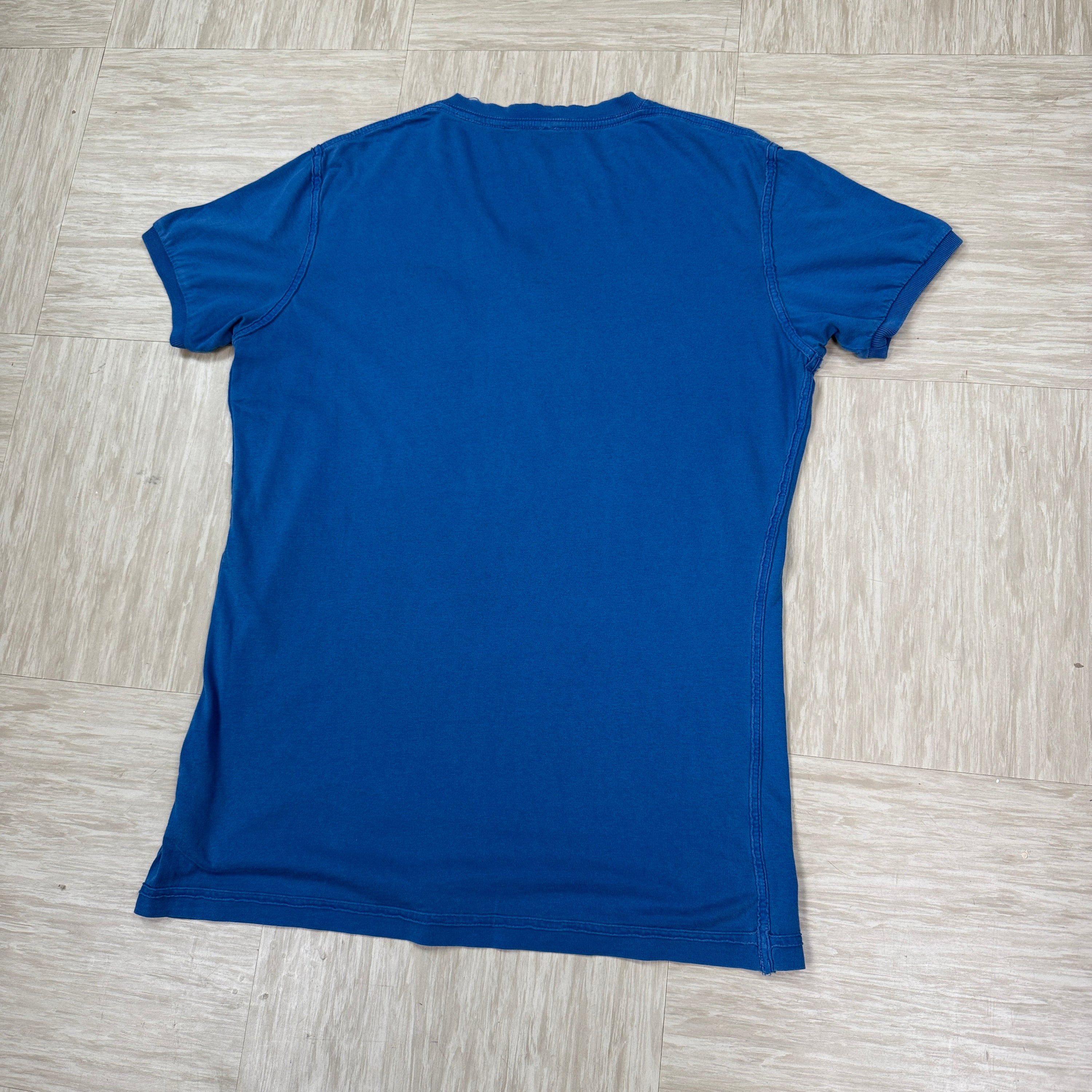 Diesel 2000's washed embroidered v-neck tee (S)
