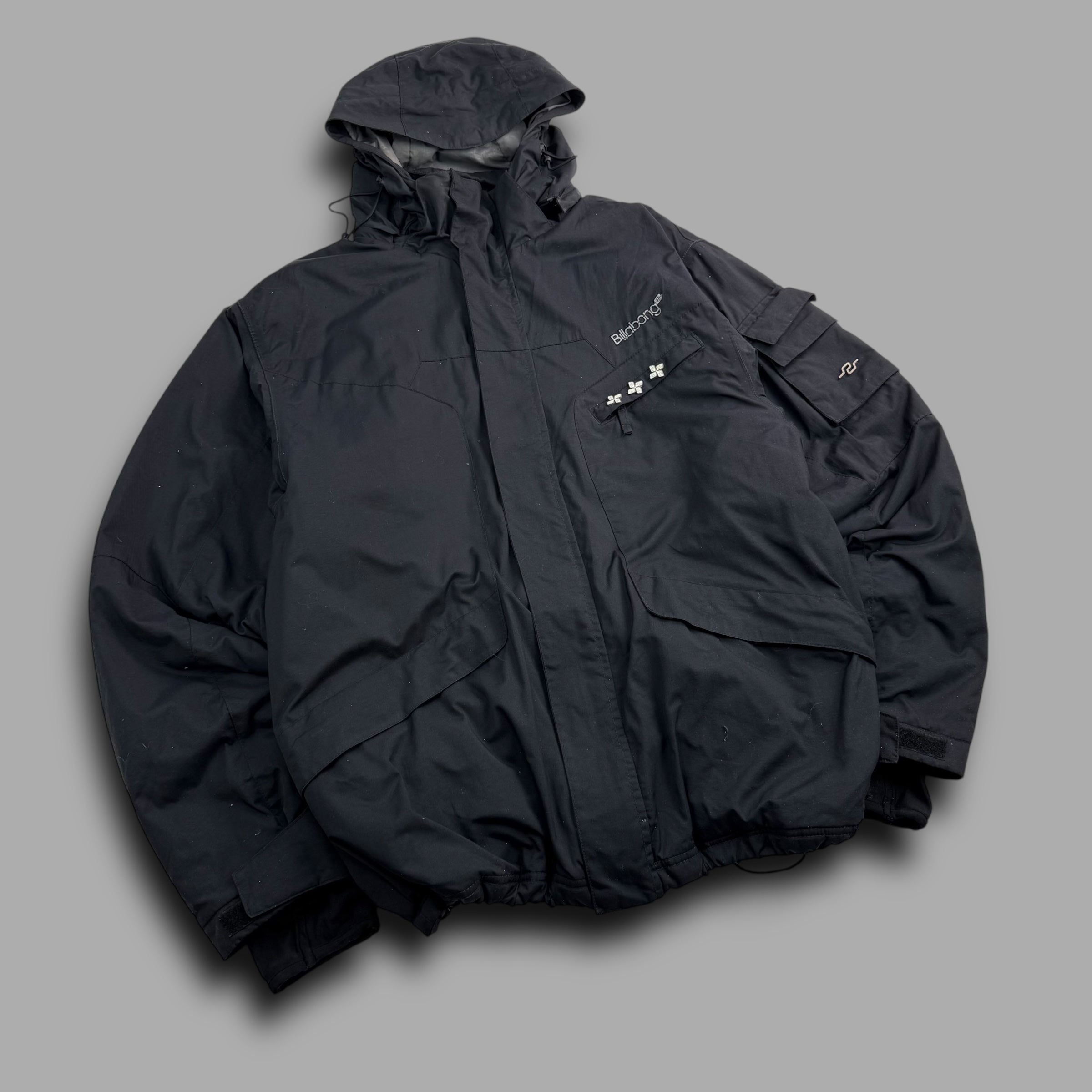 Billabong 2000's technical multi-pocket ski jacket (L-XL)