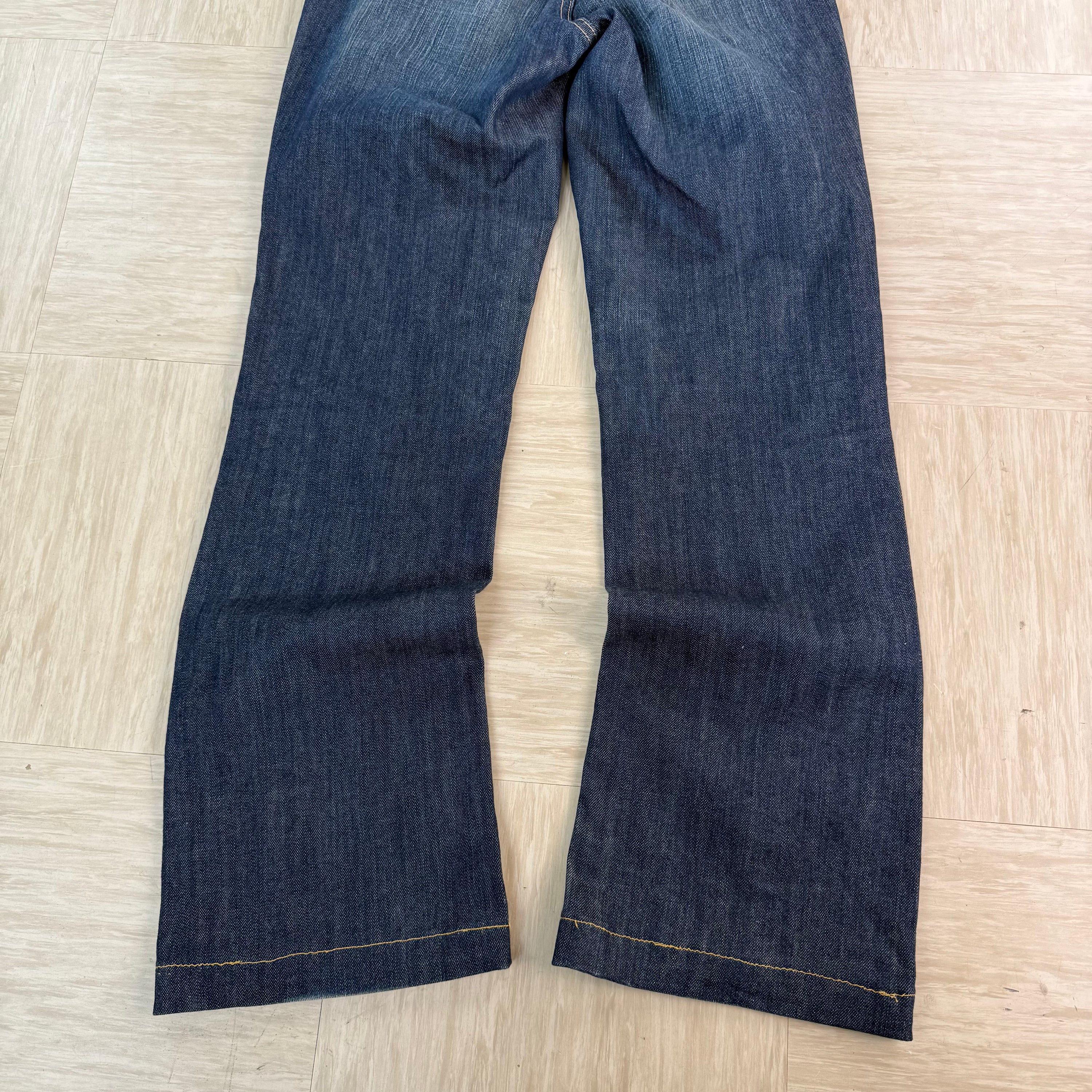 DKNY 2000's dark denim relaxed bootcut jeans (S)