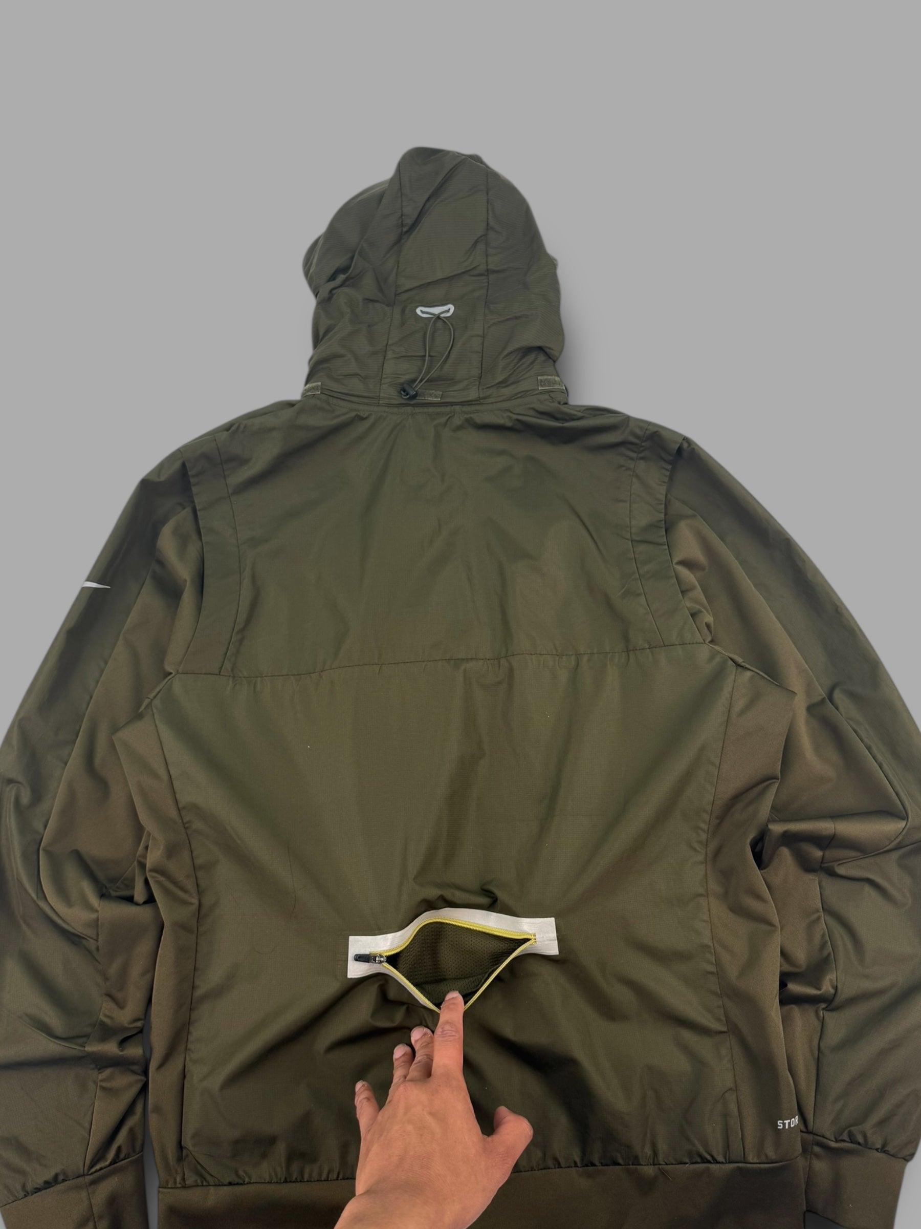 Nike 2000's storm-fit technical multi-pocket running track jacket (M)