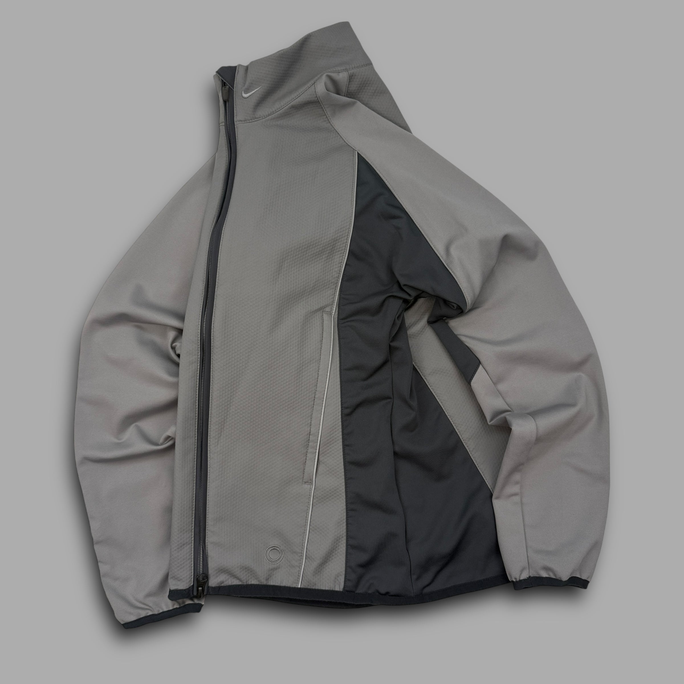 Nike sphere 2000's technical panelled zip-up softshell track jacket (XS)