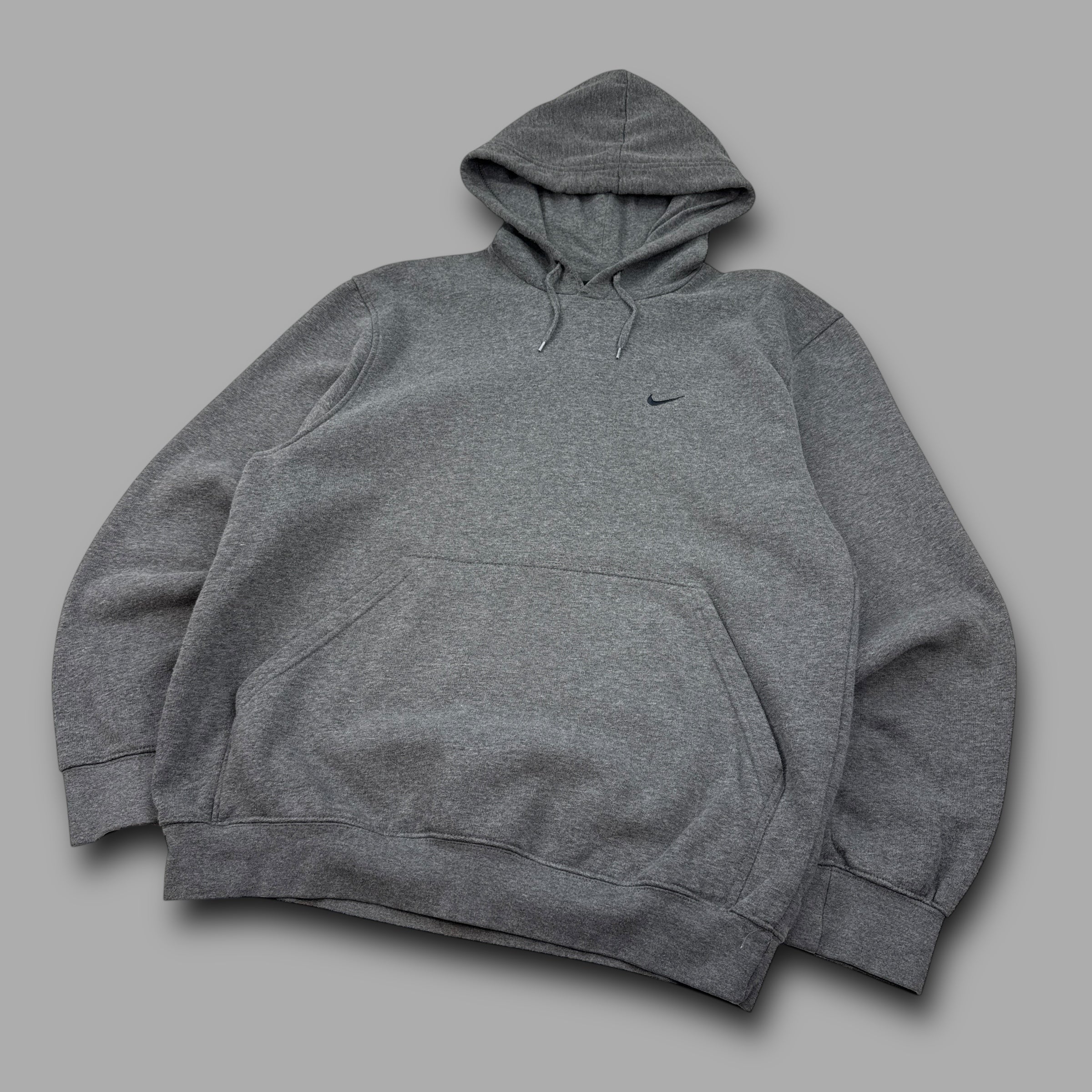 Nike 2000's boxy fit pullover grey hoodie (M)