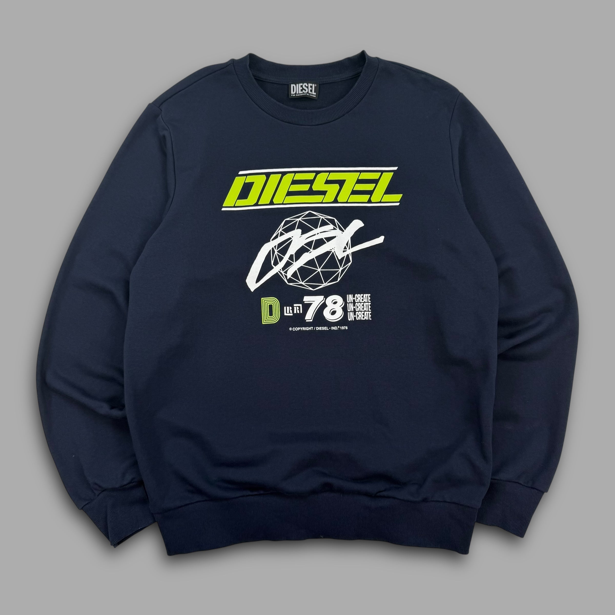 Diesel 2000's graphic spellout pullover sweatshirt (L)