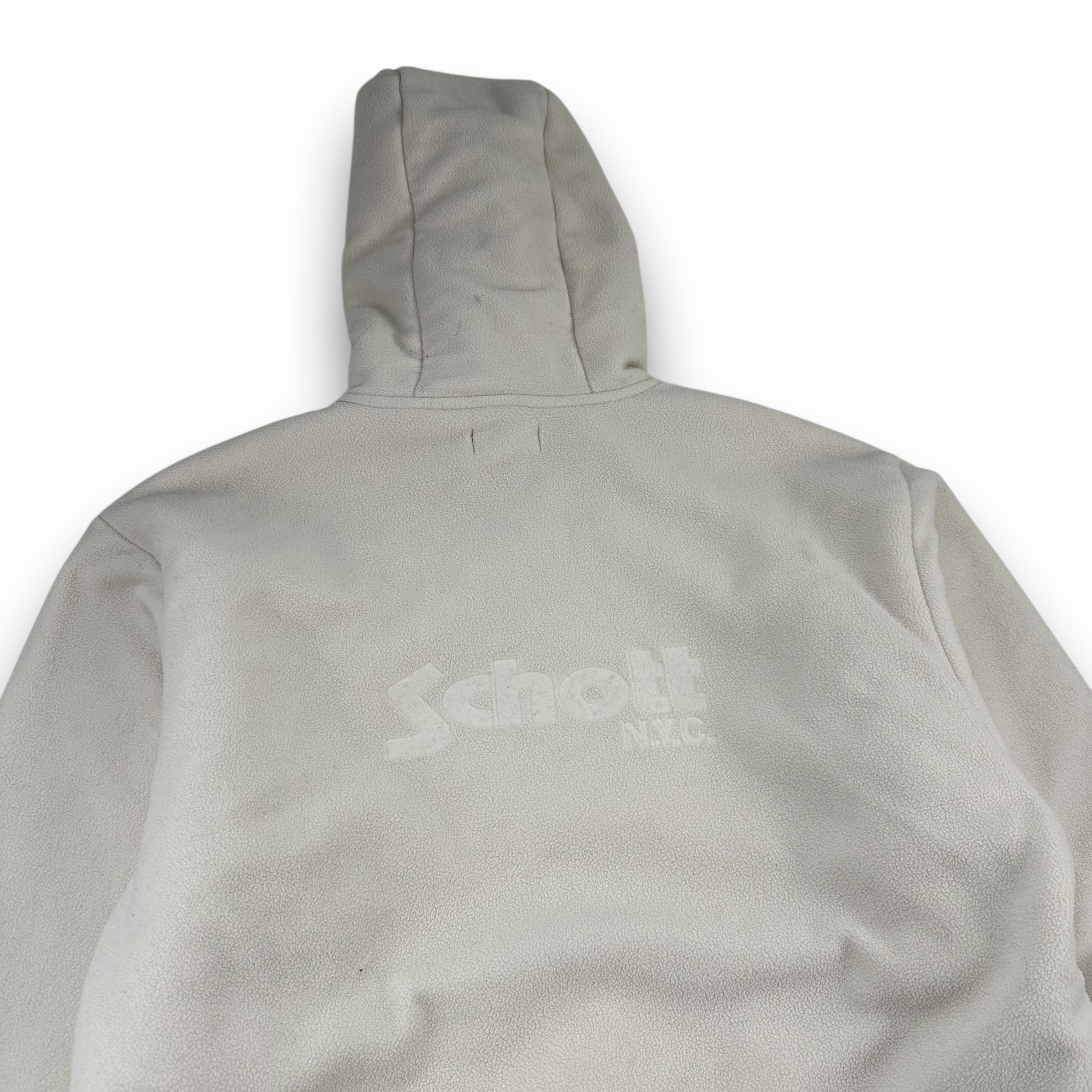 Schott NYC 2000's chunky fleece hoodie (L)