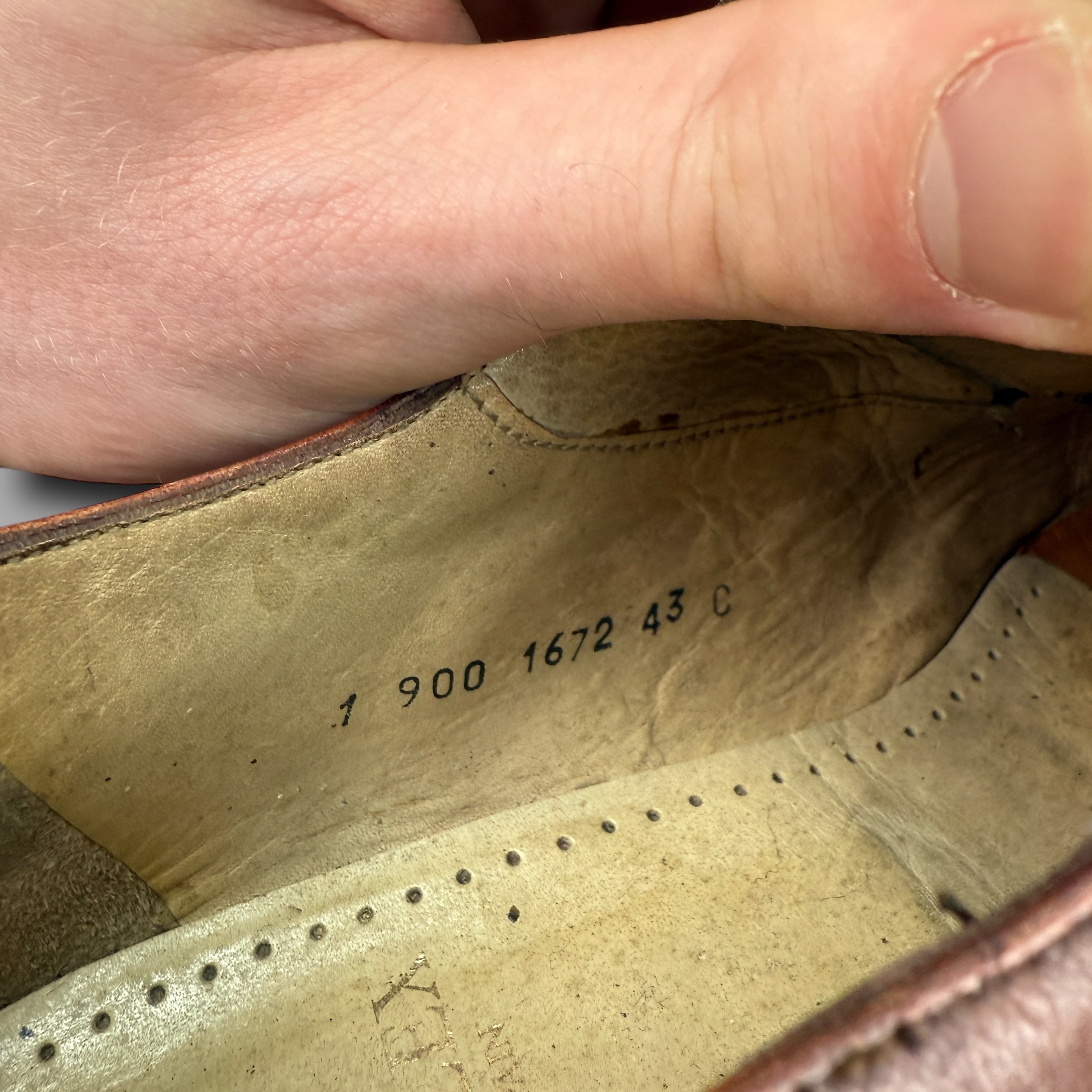 Kollflex brown leather lace up brogue shoes (UK10)