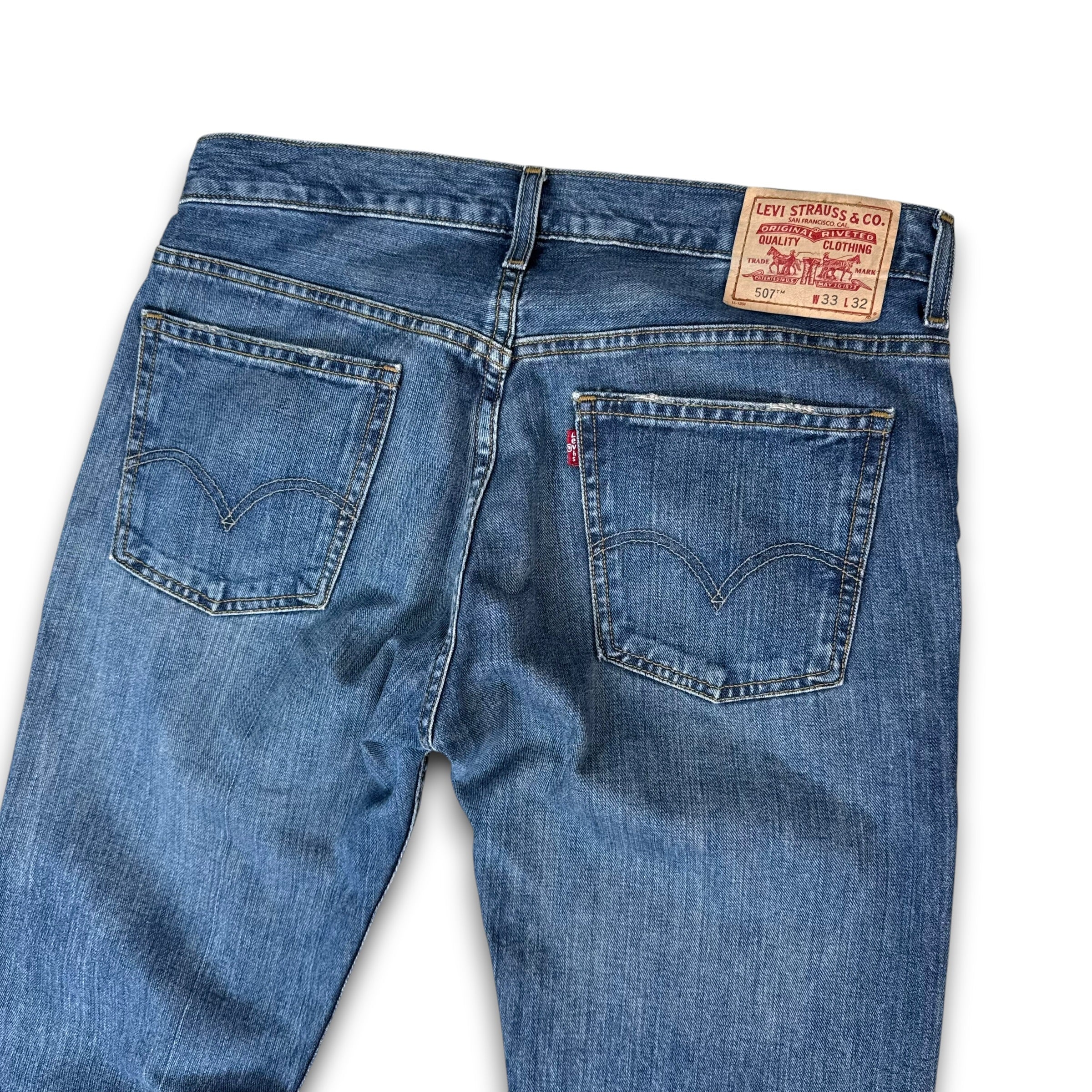 Levi's 507 2000's slim bootcut denim jeans (M)