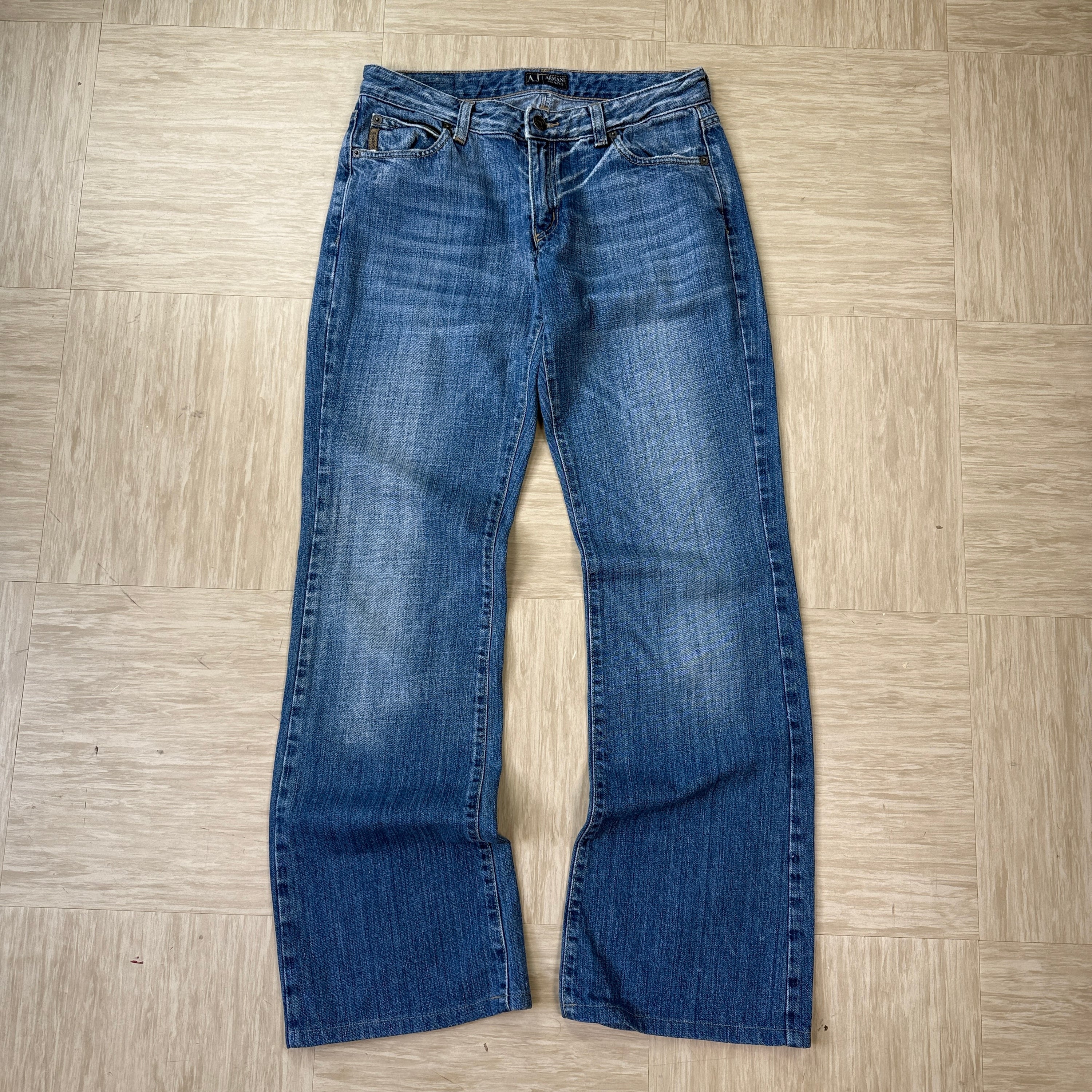 Armani 2000's relaxed bootcut denim jeans (S)