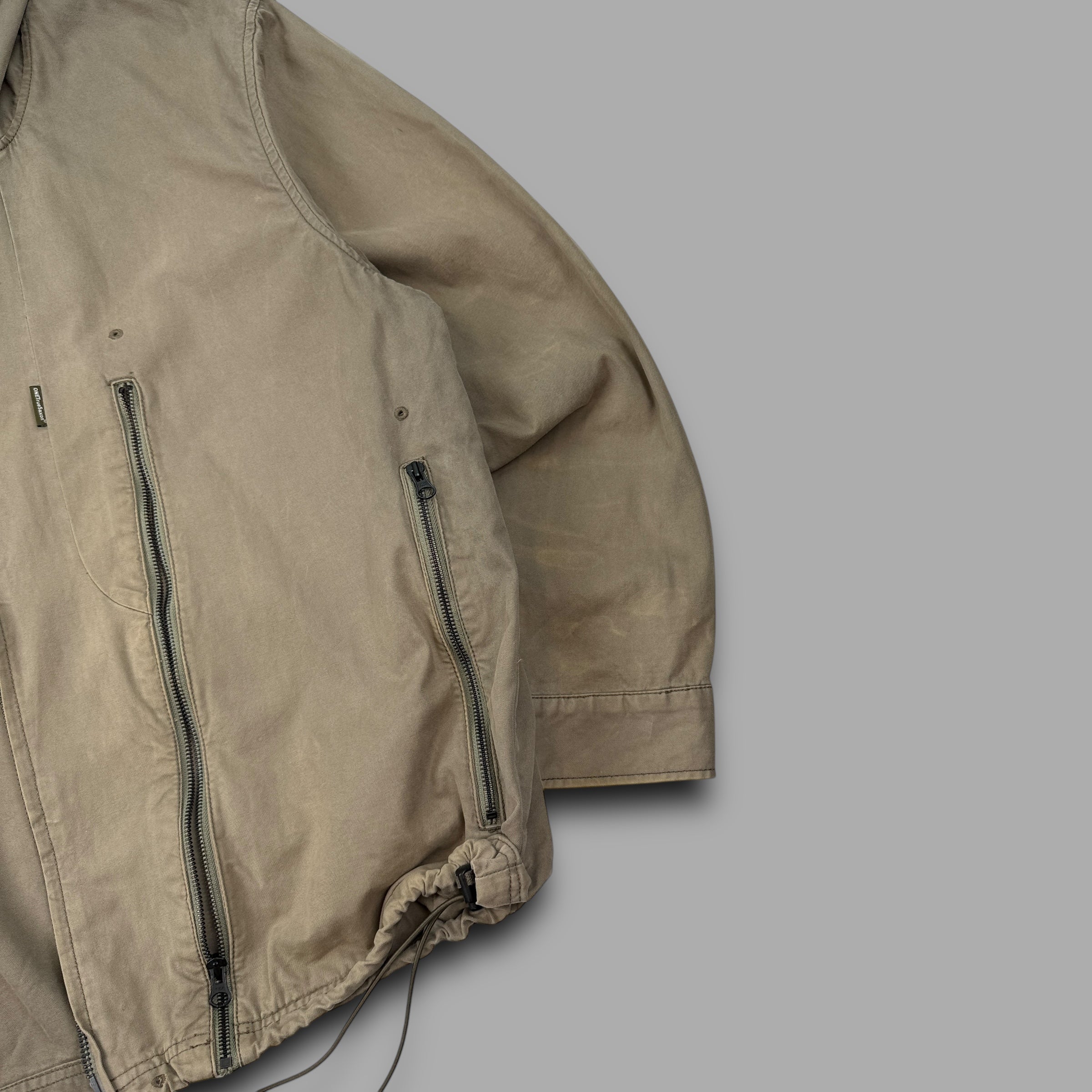 One true Saxon 2000's technical asymmetrical zip multi-pocket jacket (XL)