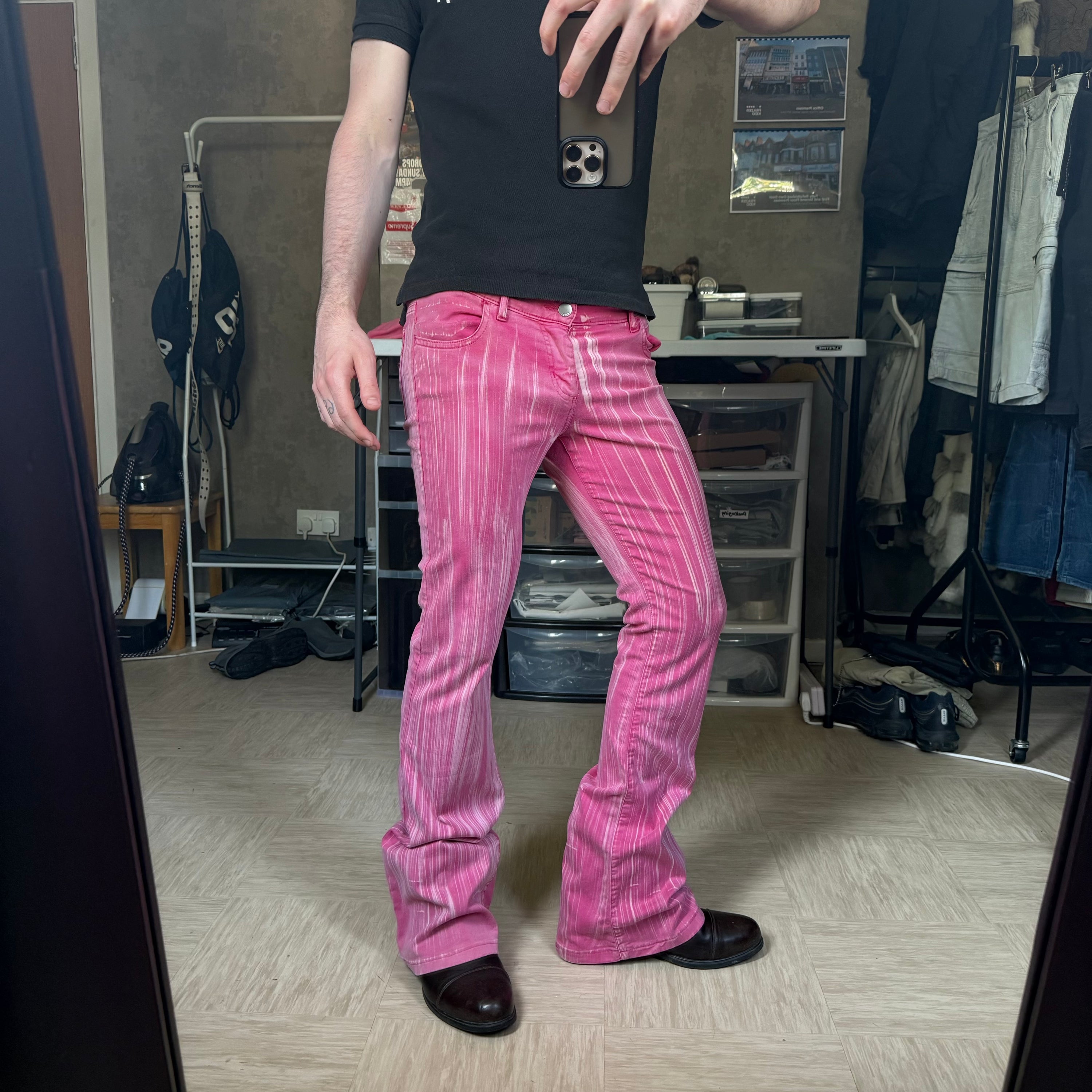 Miss sixty 2000's mid low tommy flared jeans (S)