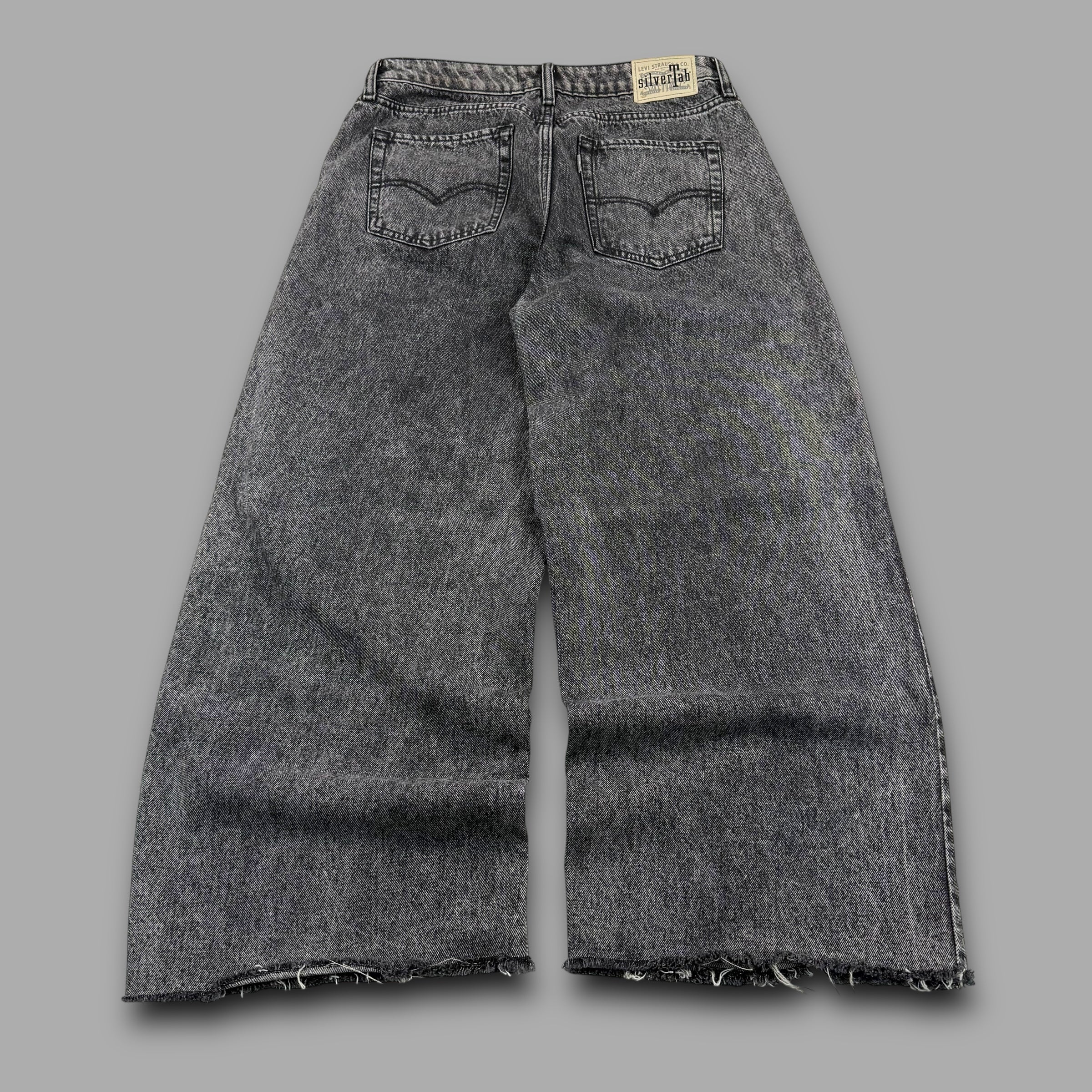 Levi's silver tab 2000's baggy low rise cropped denim jeans (S)