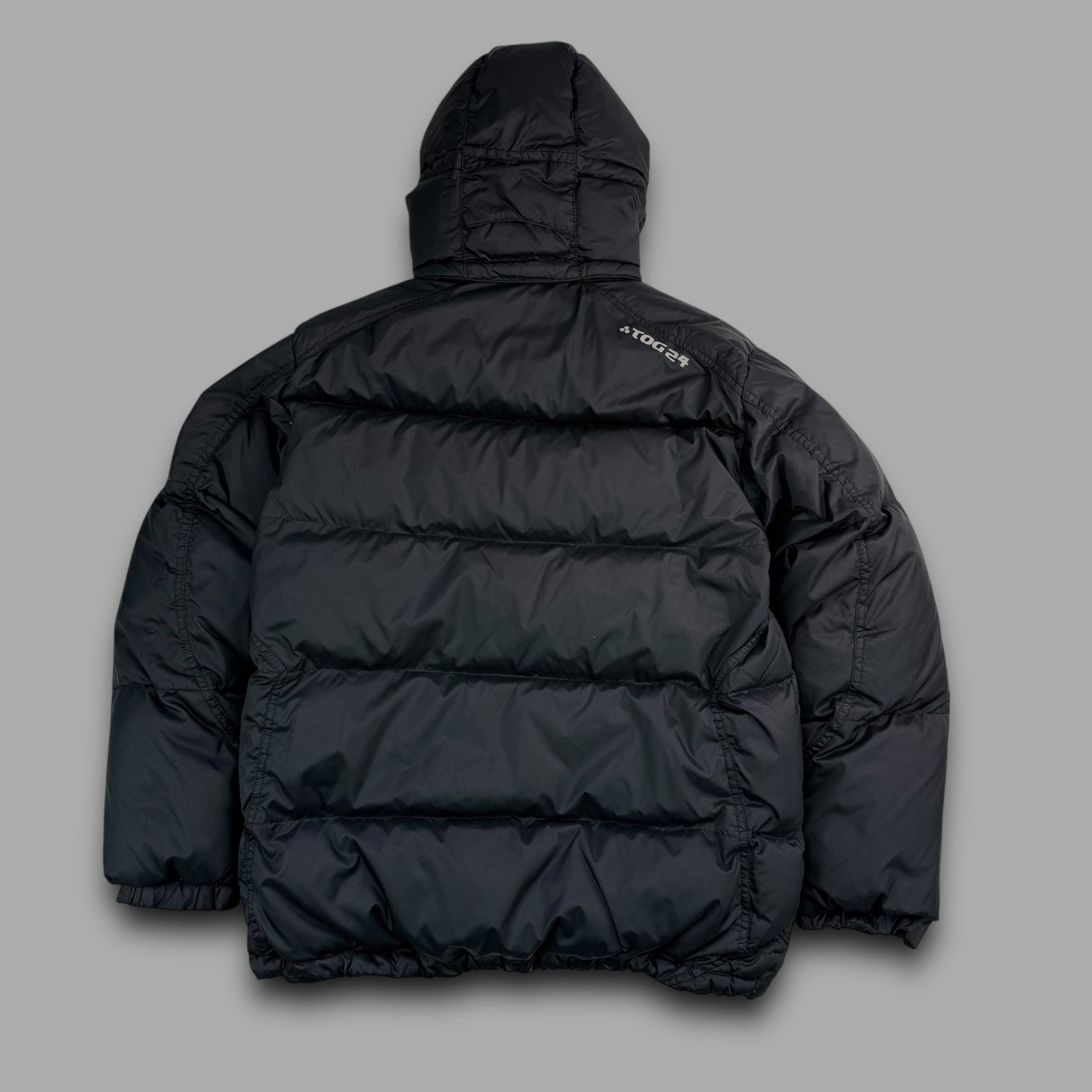 Tog24 2000's technical paneled downfilled puffer jacket (S)