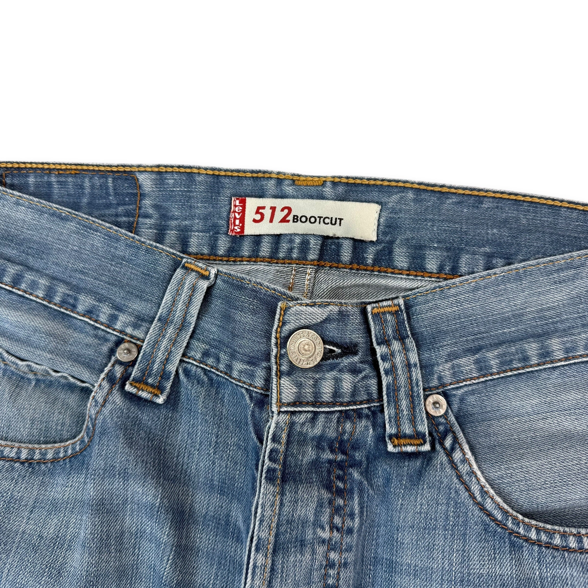 Levi's 512 2000's light denim relaxed bootcut jeans (XS)