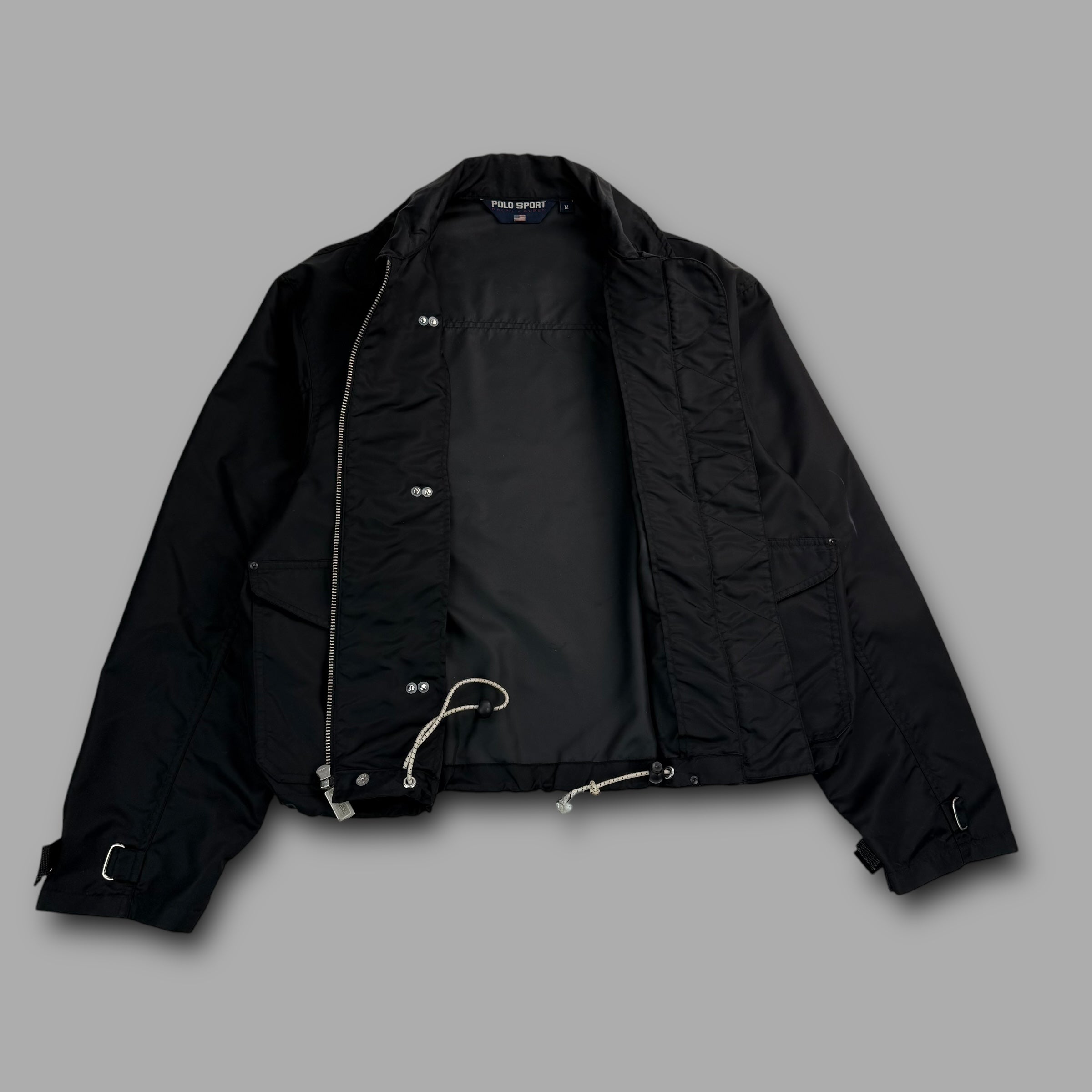 Polo sport 1990's technical nylon fireman clasp jacket (M