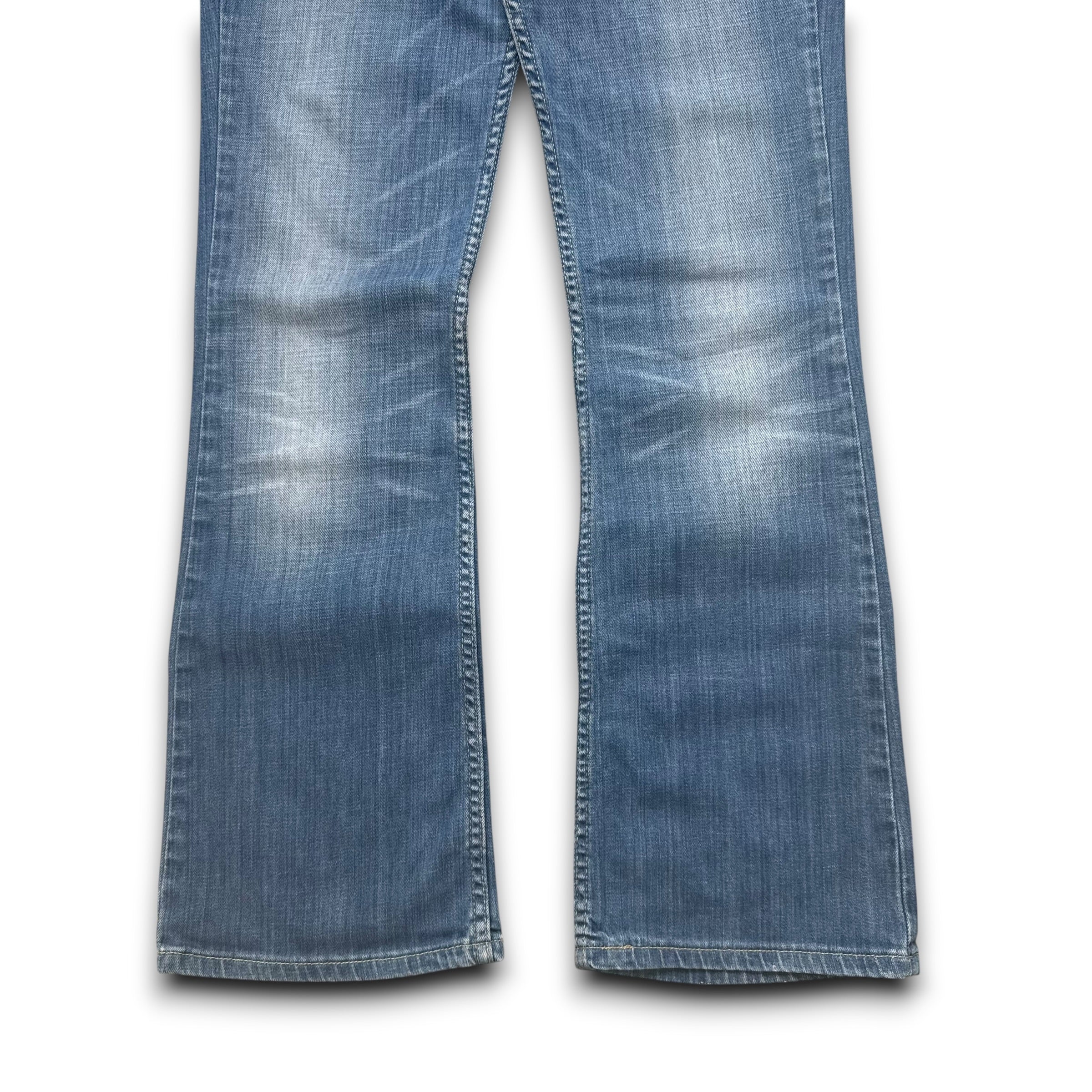 Levi's 629 2000's faded washed denim bootcut jeans (XS)
