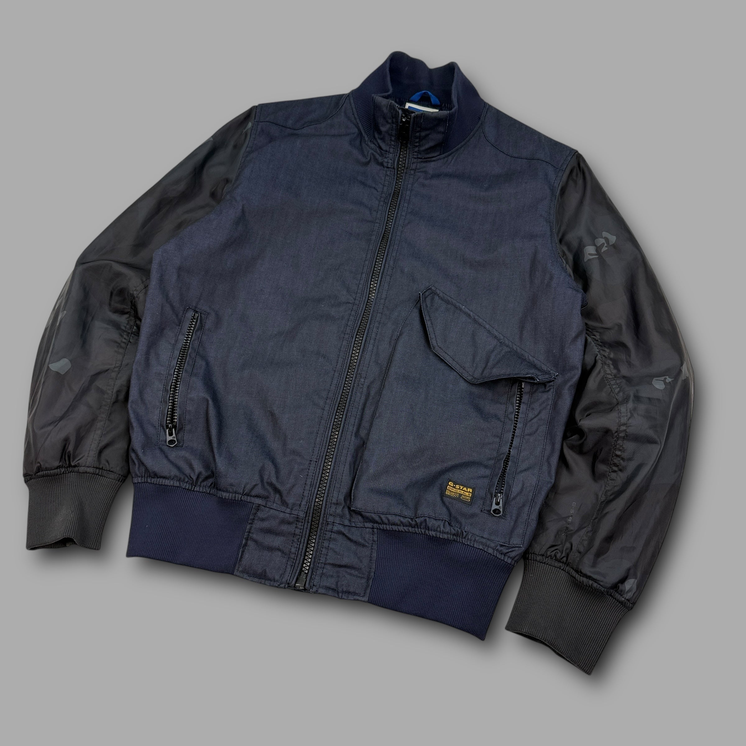 Gstar RAW 2000's technical zip-up hybrid jacket (L)