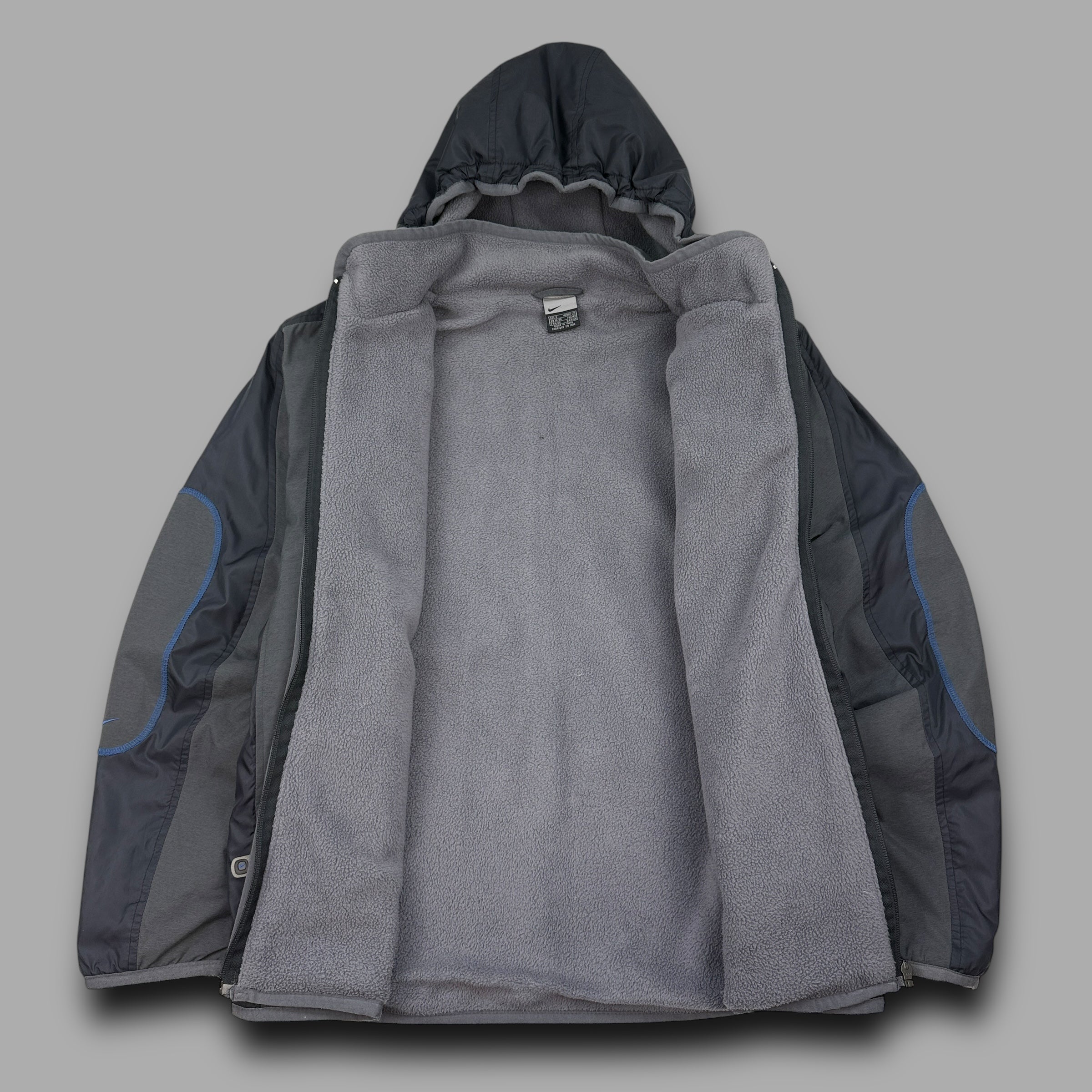 Nike presto 2000's technical panelled fleece lined jacket (S)