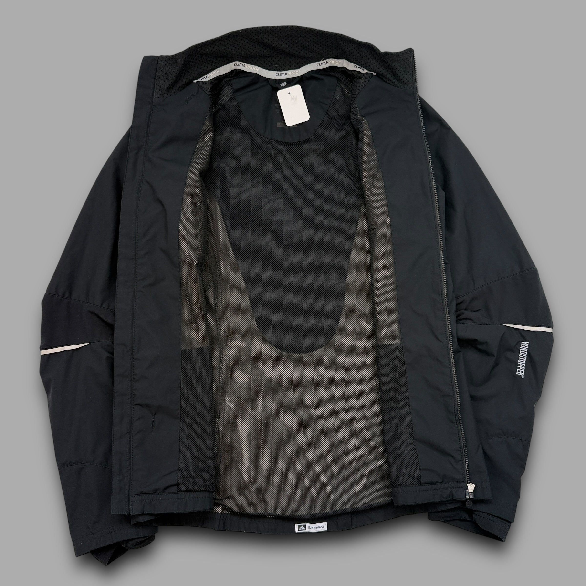 Adidas 2009 technical articulated nylon running track jacket (S)