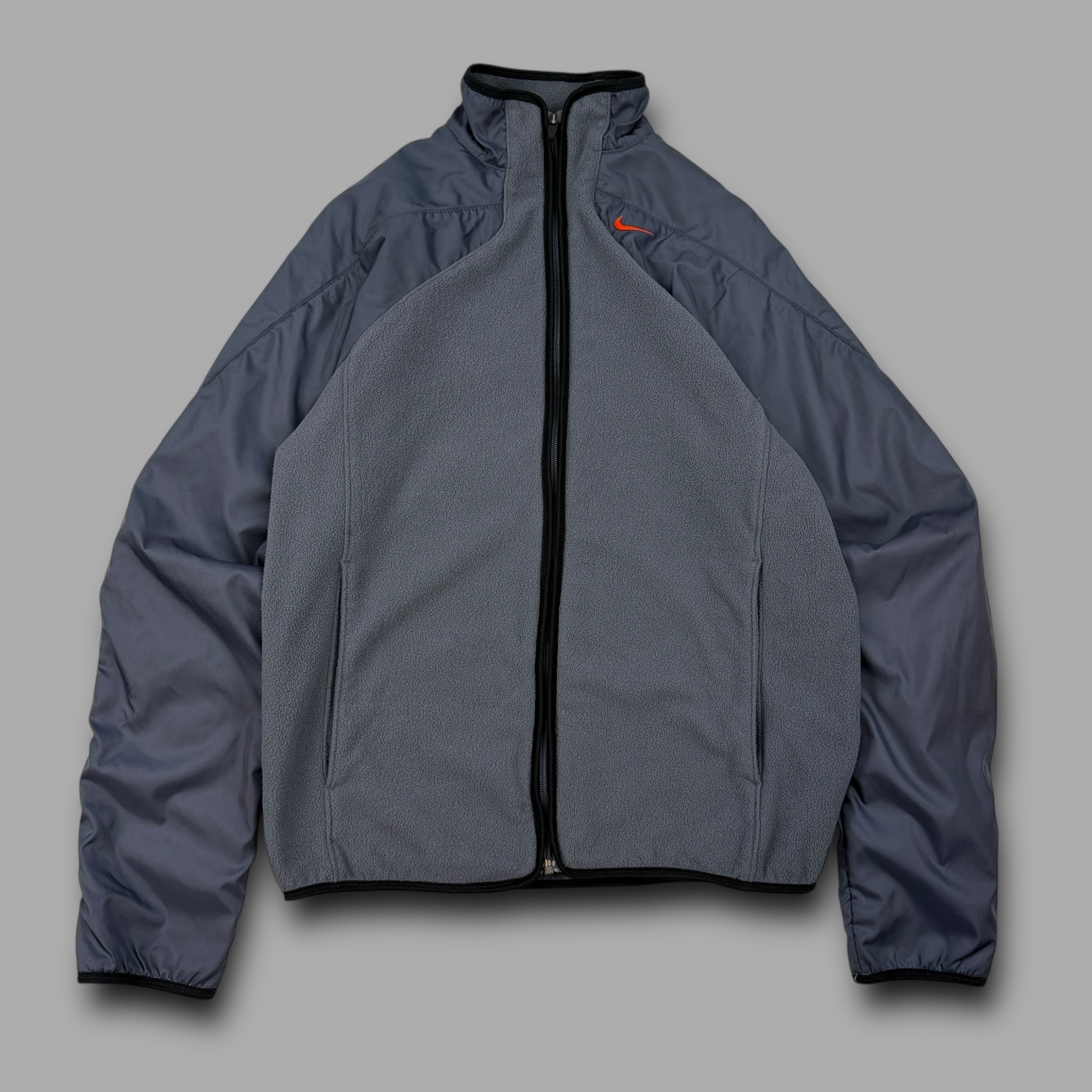 Nike 2000's technical panelled zip-up fleece jacket (S)