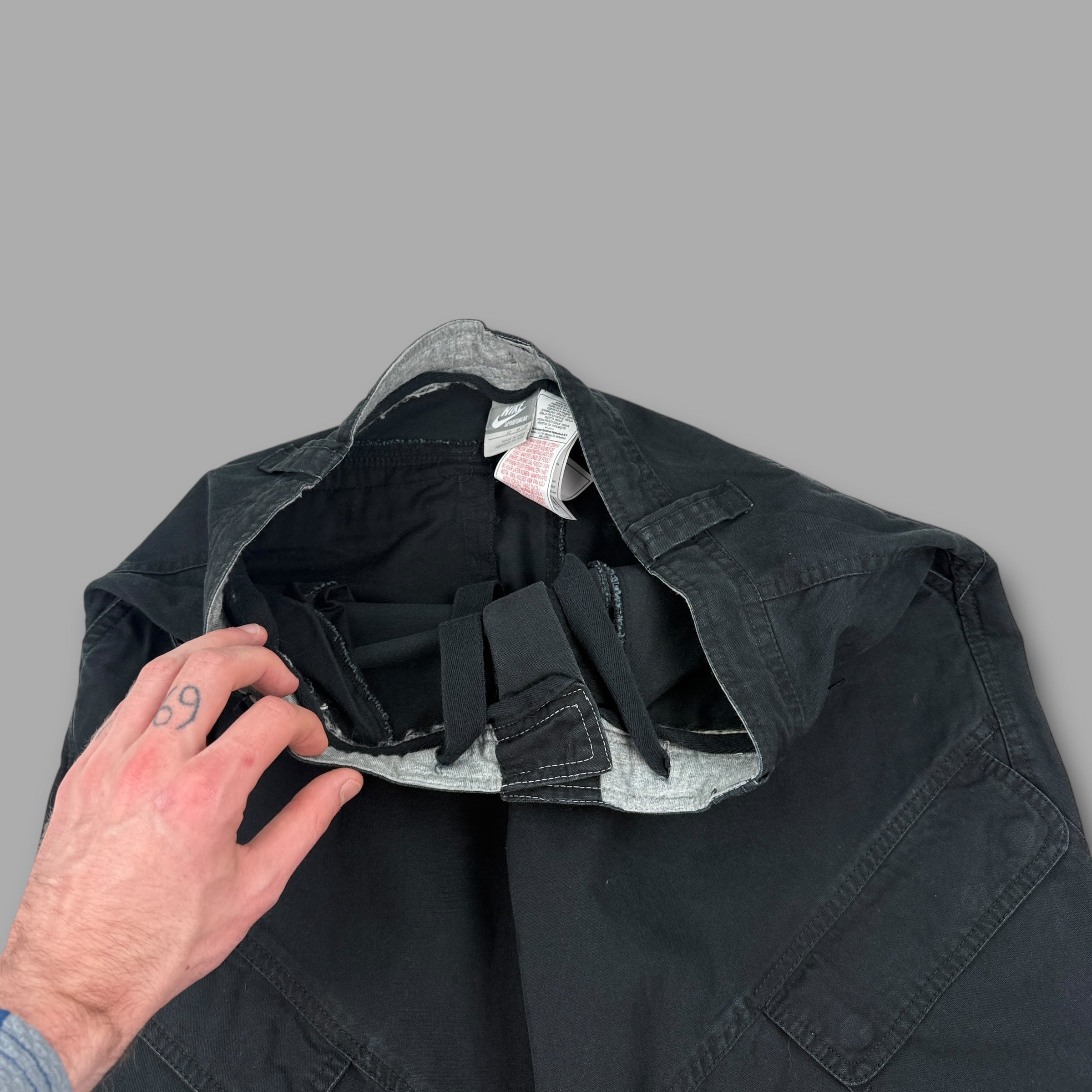 Nike 2000's technical dual pocket baggy carpenter trousers (M)