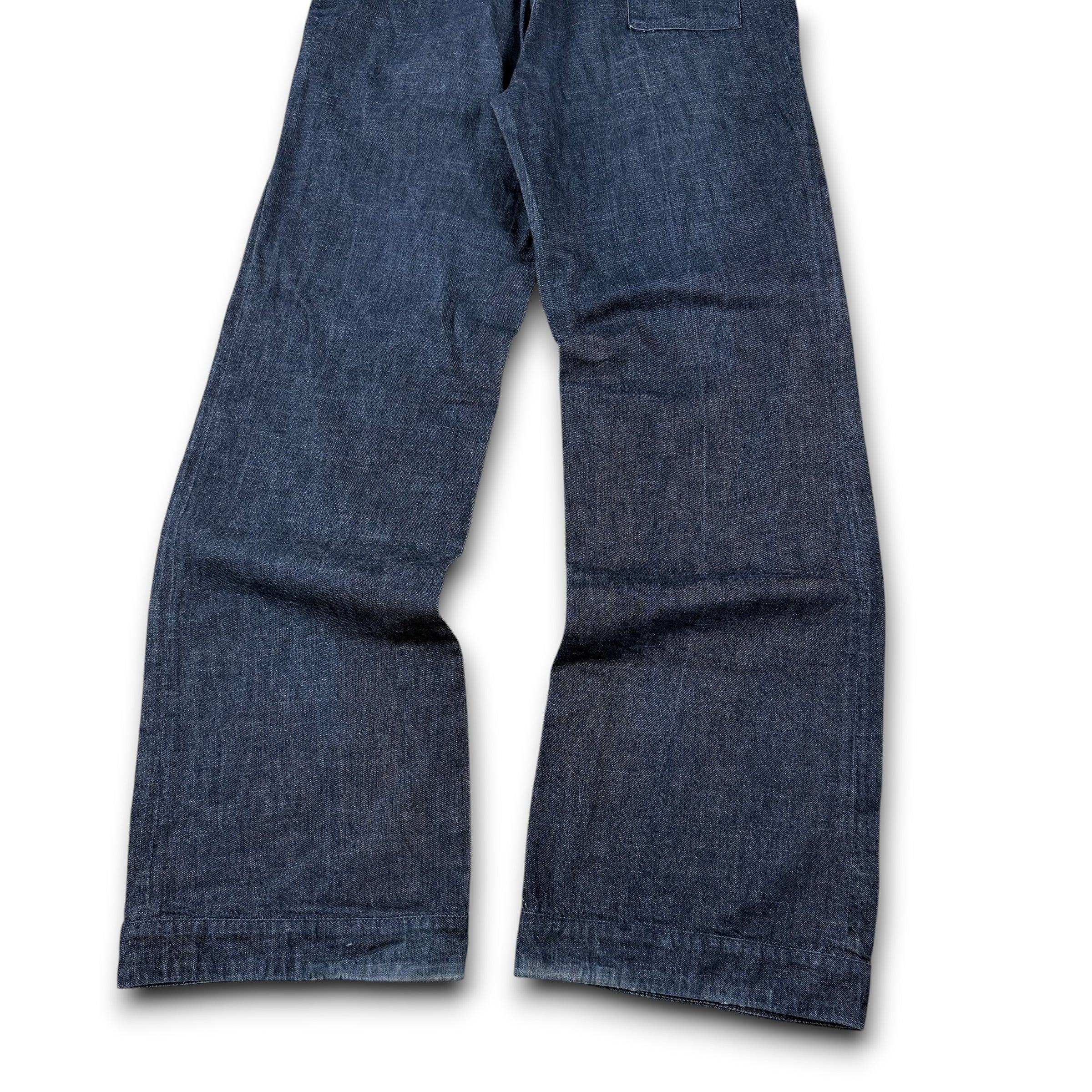 Diesel indigo tech 2000's relaxed baggy wide leg denim jeans (S-M)