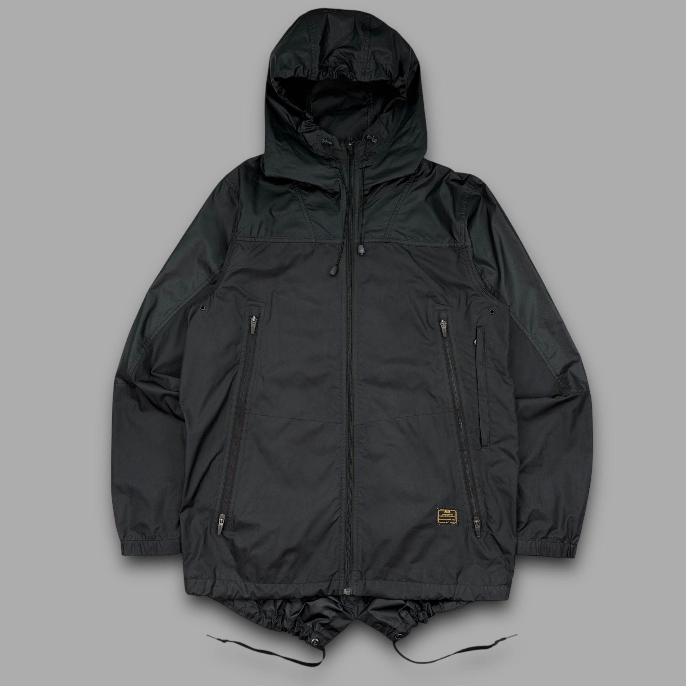 Nike 2000's technical nylon multi-pocket parka jacket (M)