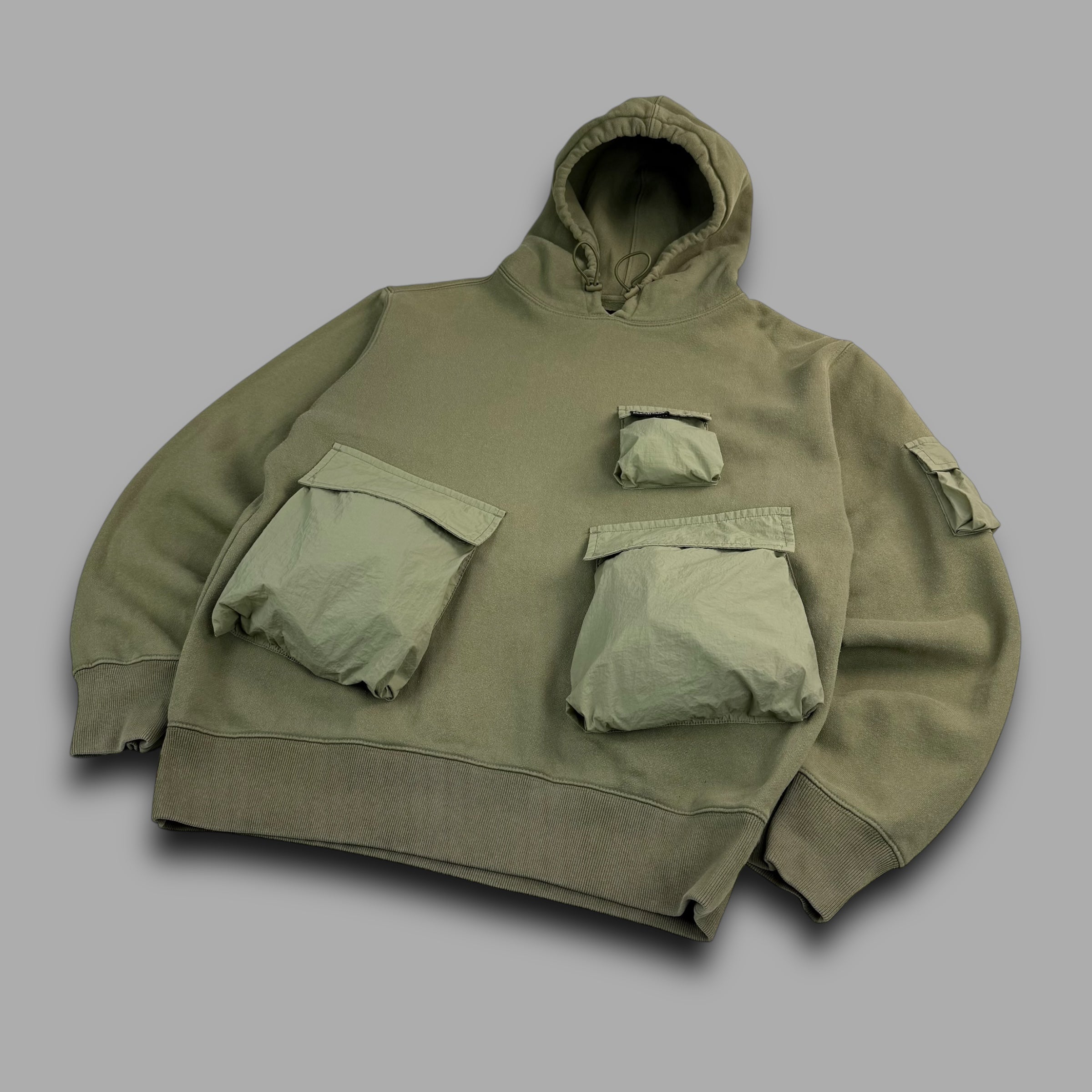 Stussy SS21 technical pullover cargo pocket hoodie (S)