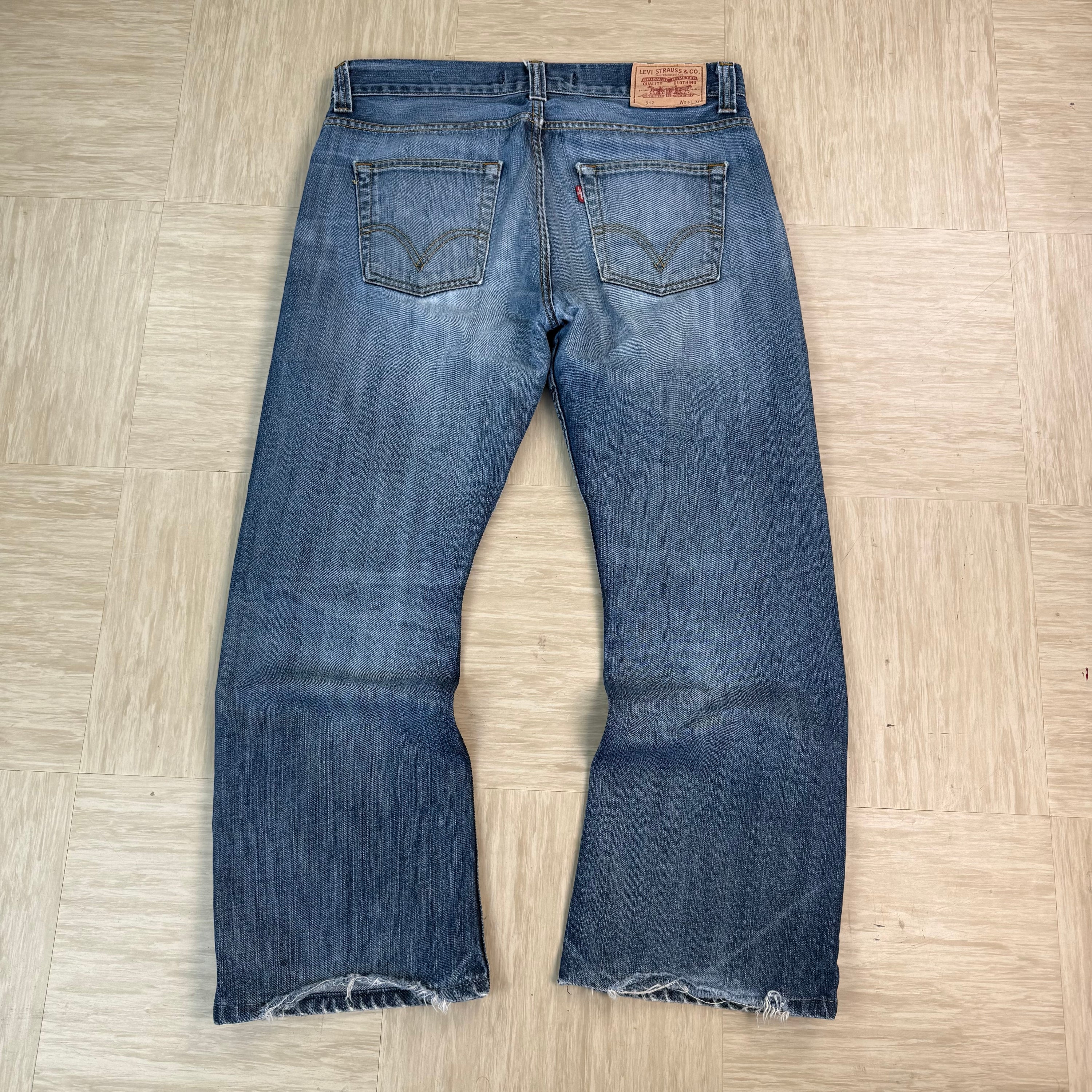 Levi's 512 2000's faded denim bootcut jeans (S)