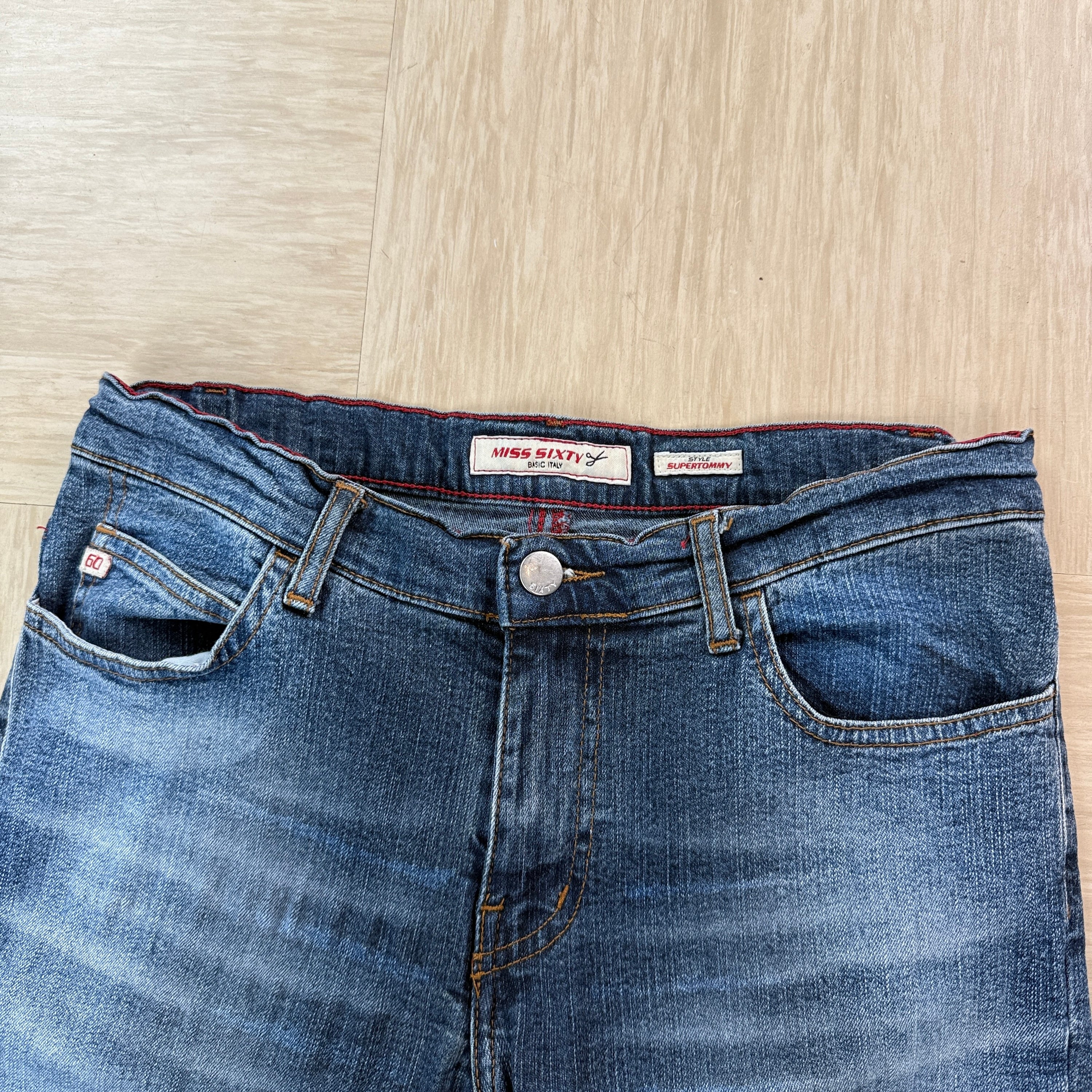 Miss sixty 2000's super tommy denim straight leg jeans (M)