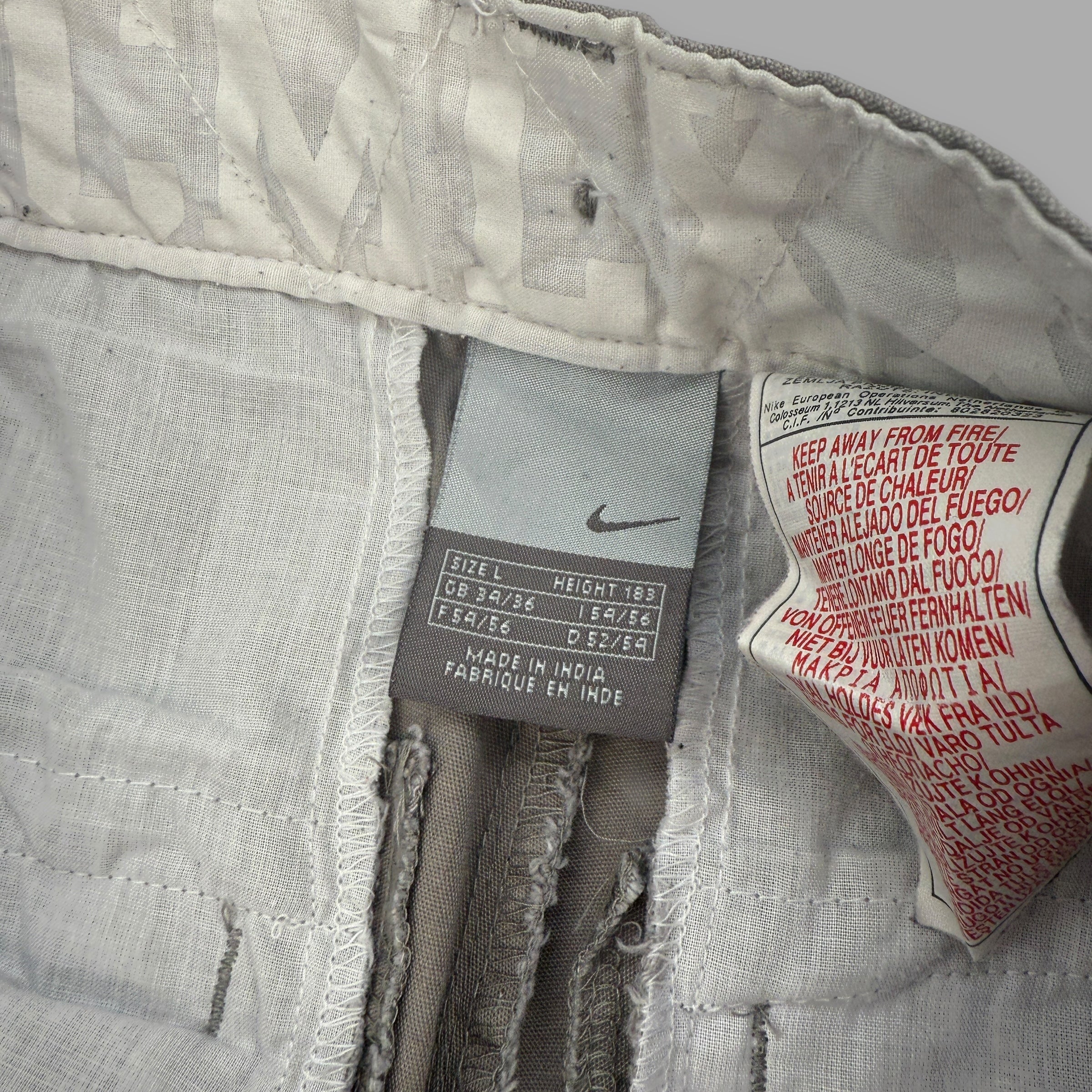 Nike 2000's techncial baggy wide leg flight bottoms (L)